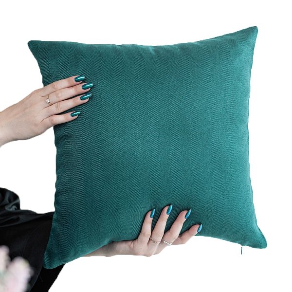 Poszewka dekoracyjna JODEŁKA 40x40 wz. 012 butelkowa zieleń