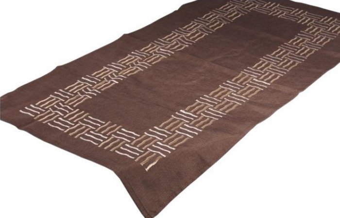 Obrus Haftowany 33x170 cm kolor: Brazowy wz. 17-3