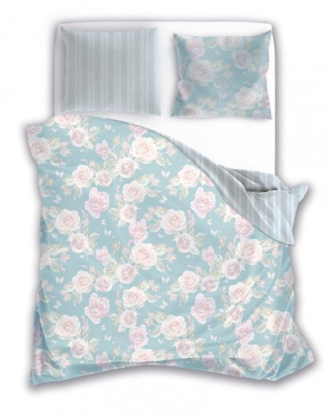 Pościel bawełna satynowa ELEGANT 160x200 + 2x 70x80 wz. ELEGANT 025