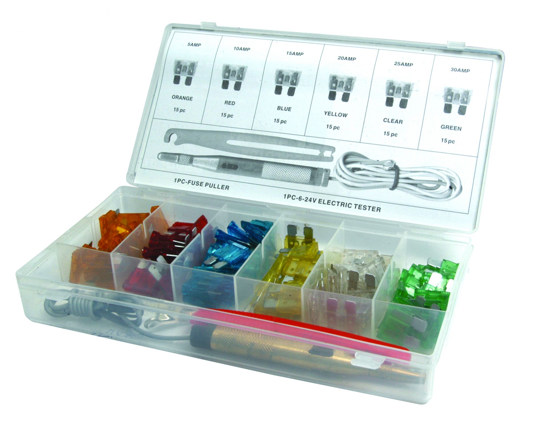 Bezpieczniki płaskie standard asort. 93 częściowy 29891