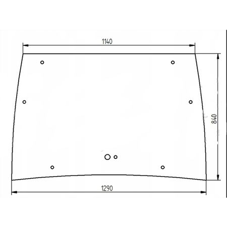 Szyba przednia Fendt 200 334810040550