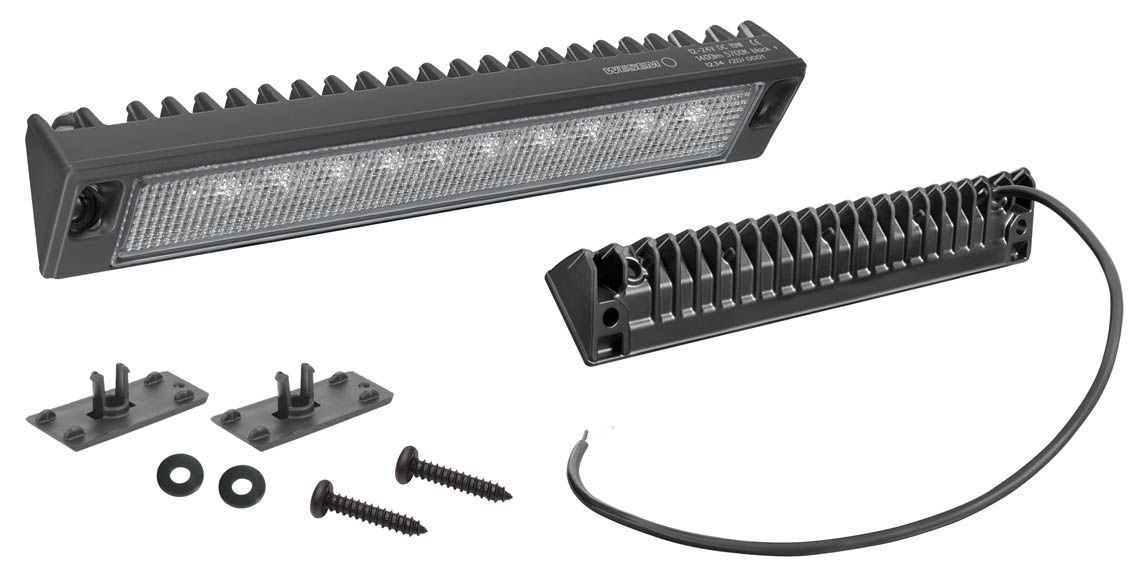 Lampa robocza LED czarna obudowa 268x44 1400lm CRP1.54600 Wesem
