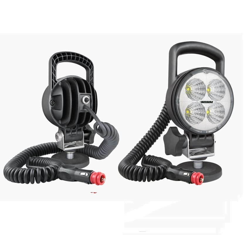 Lampa robocza LED 58° 1500lm z uchwytem magnetycznym, przewodem spiralnym wyłącznik CRC5D.51653 Wesem