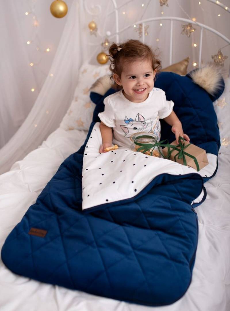 Edycja Limitowana Śpiworek Kinder Hop Dream Catcher Stars Deep Blue - 120x60 cm