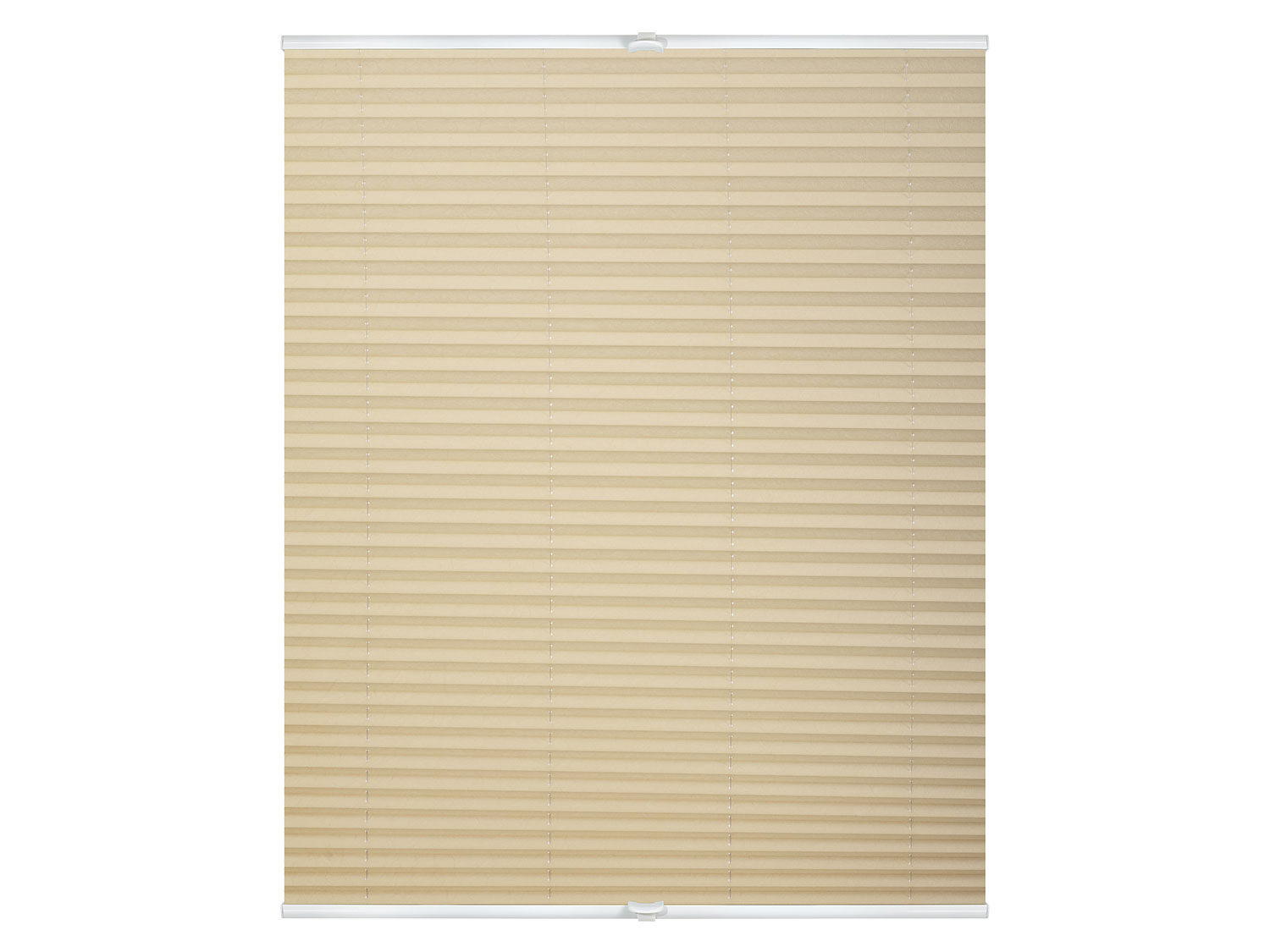 Lichtblick Roleta plisowana Klemmfix, bez wiercenia, od 45 x 130 cm Kremowy, 95x130 cm