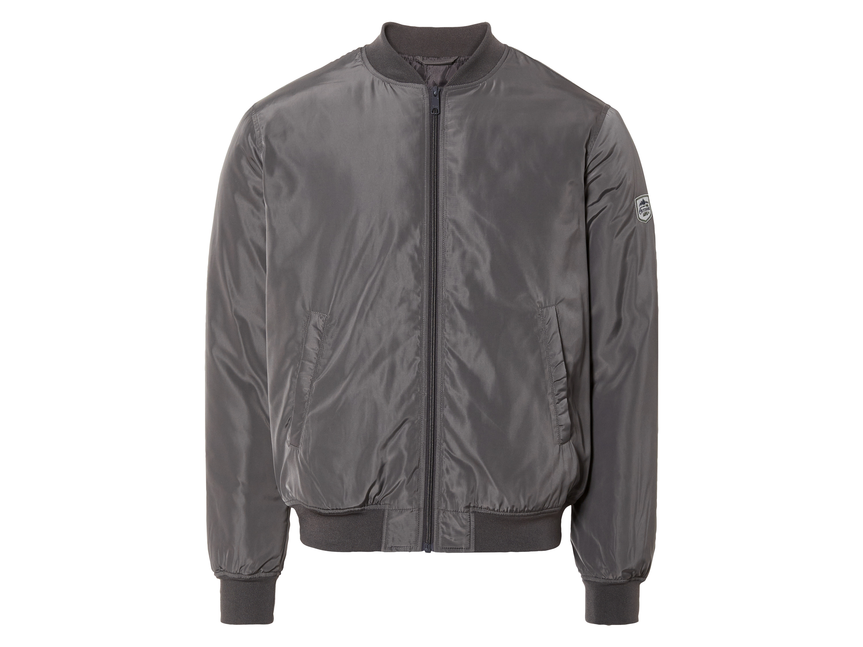 Livergy Kurtka bomberka męska, pikowana S 44/46, Ciemnoszary