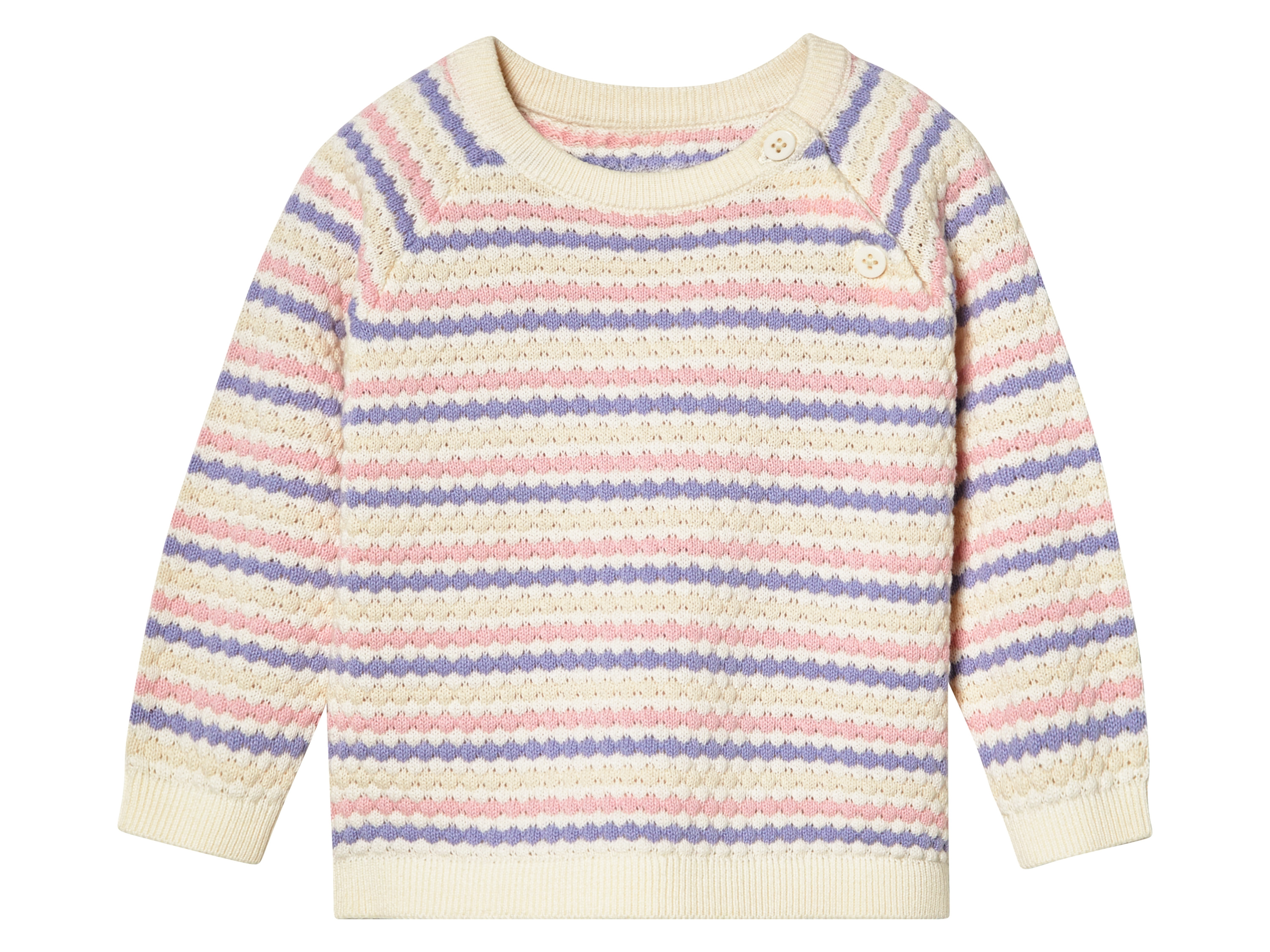 lupilu Sweterek niemowlęcy z zapięciem na ramieniu Kolorowy, 74/80