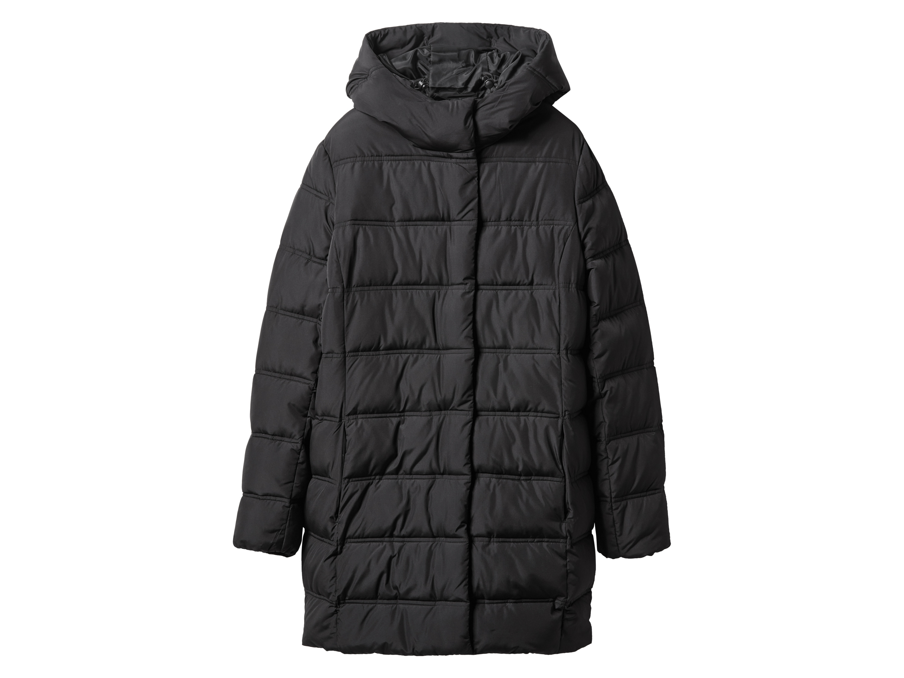 esmara Płaszcz pikowany termoaktywny damski Czarny, XS 32-34