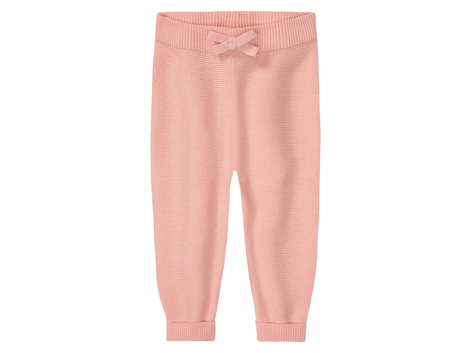 lupilu Spodnie niemowlęce z dzianiny, dziewczęce, z czystej bawełny organicznej Różowy, 50/56