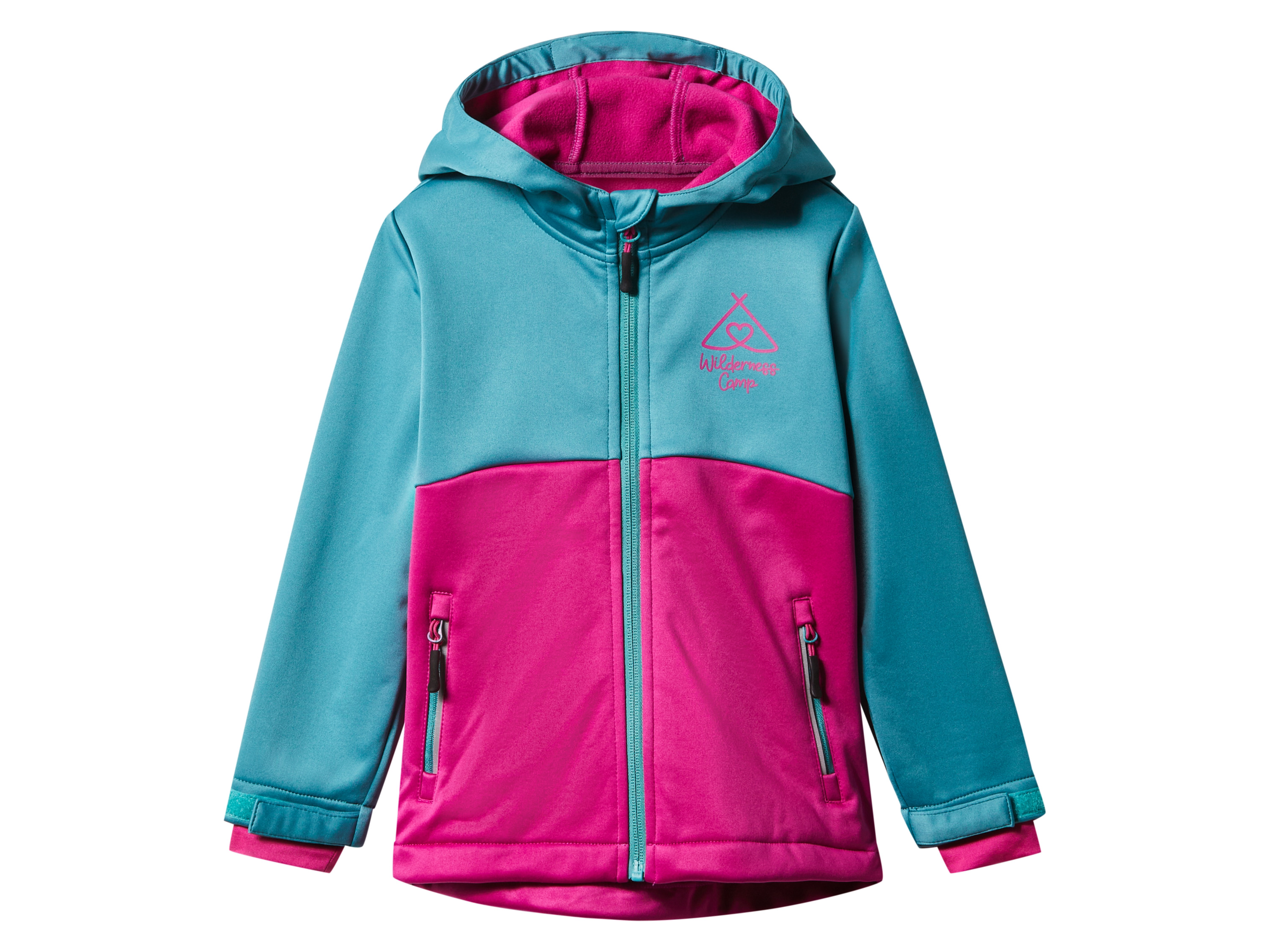 lupilu Kurtka softshell dziecięca turkusowy/różowy, 98/104