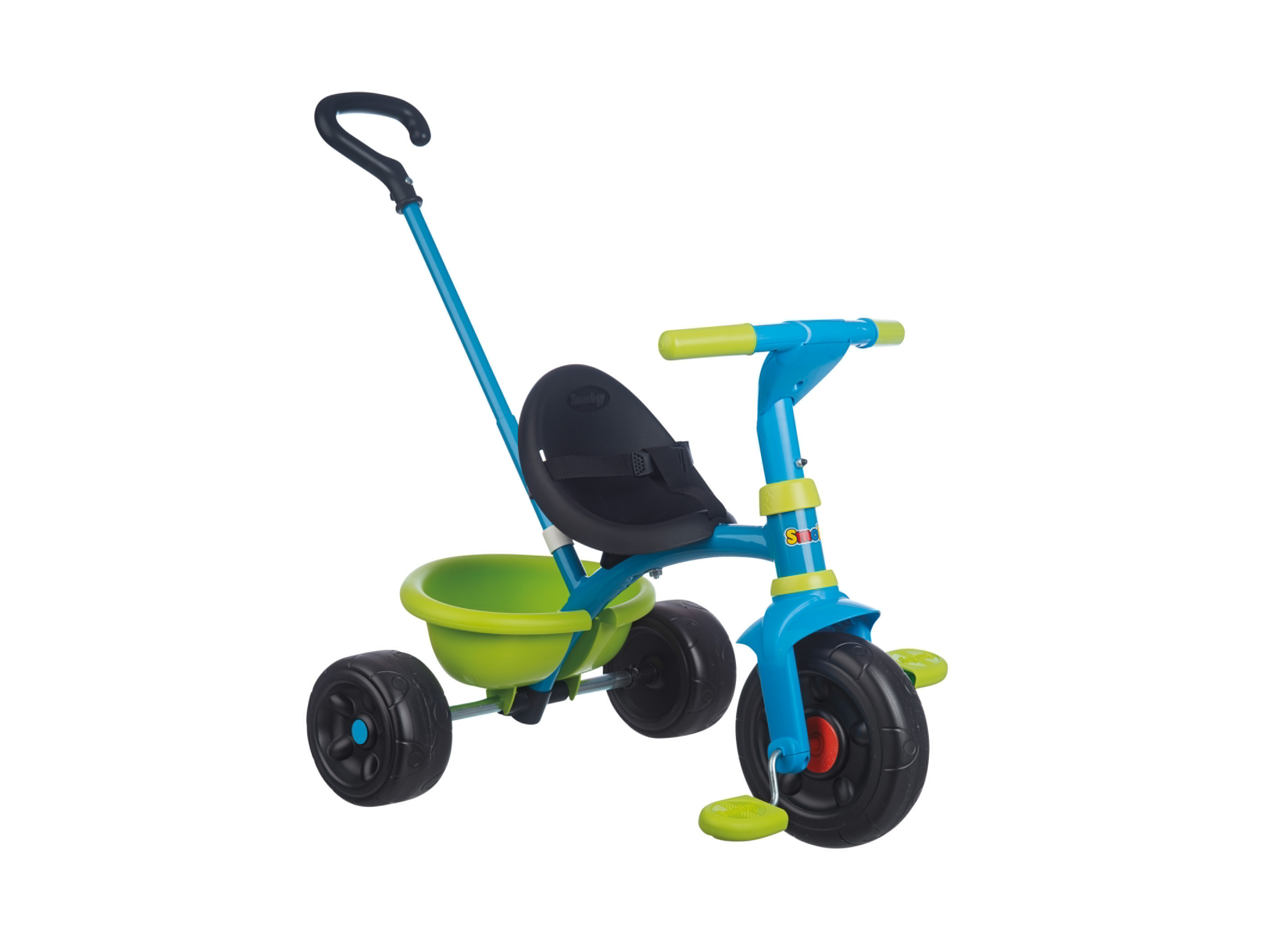 Smoby Trójkołowy rowerek BE FUN z rączką do pchania