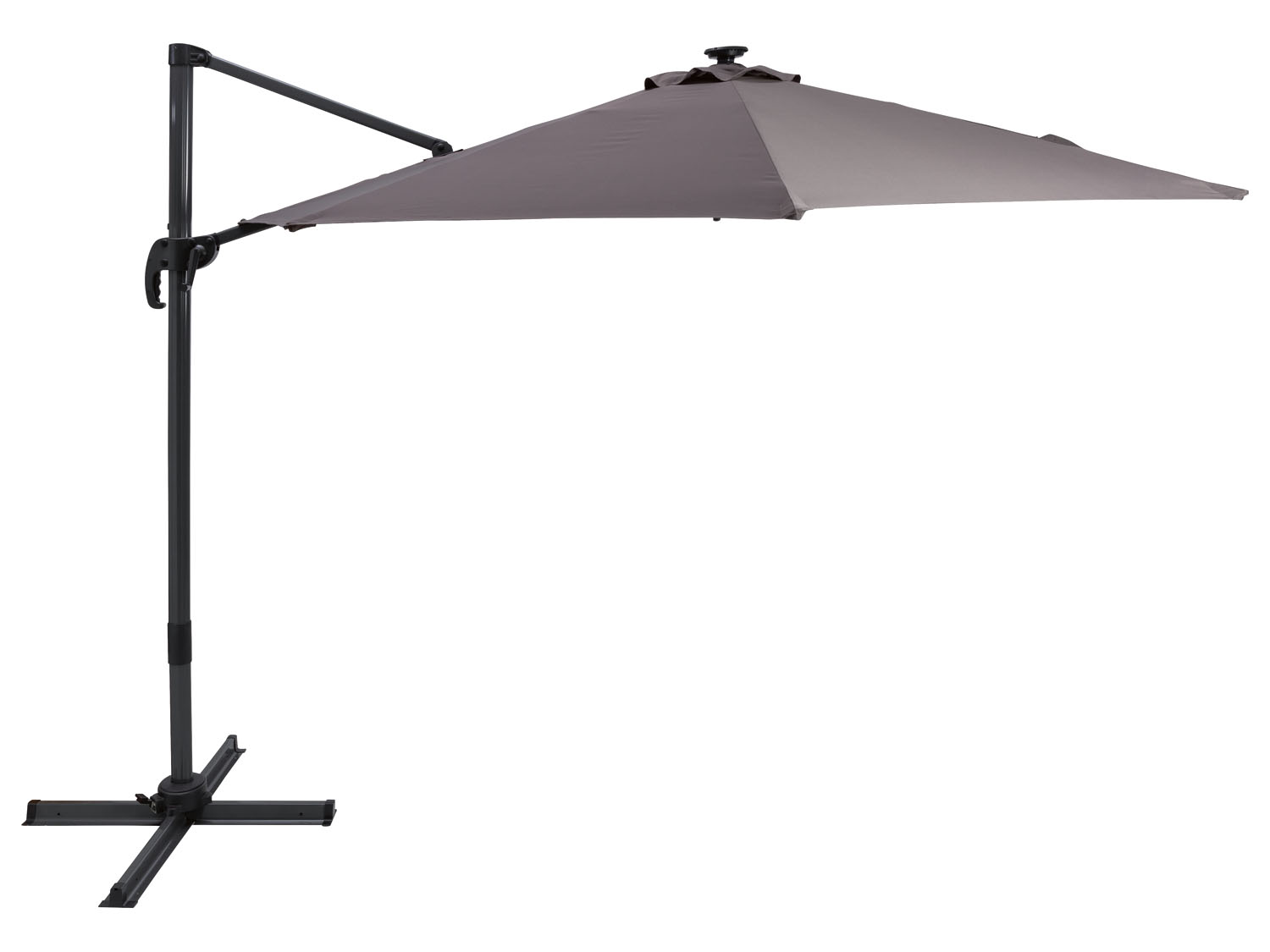Livarno home Parasol ogrodowy z oświetleniem solarnym Led, Ø 300 cm