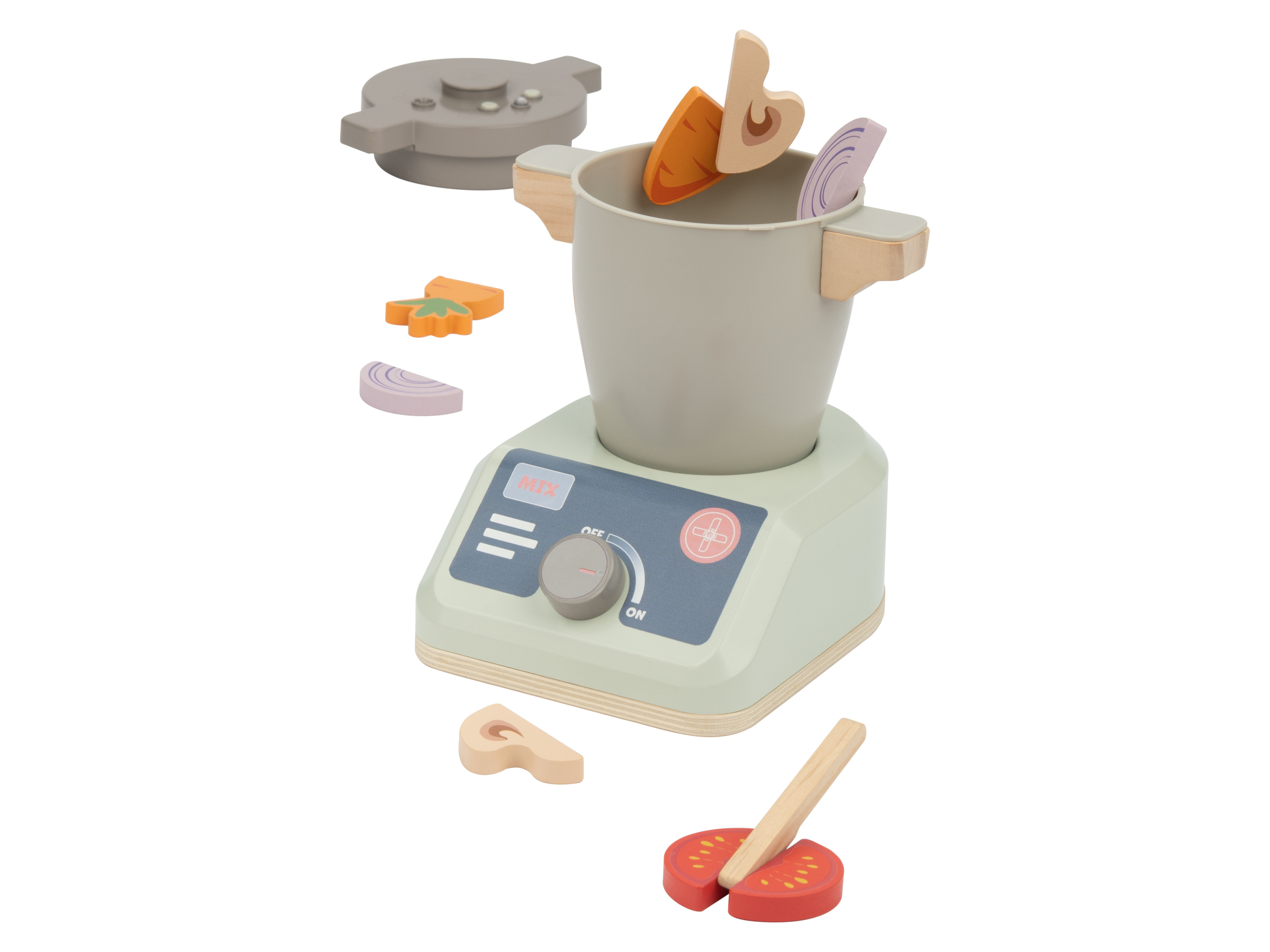 lupilu Drewniany ekspres do kawy / robot kuchenny / garnek / piekarnik do zabawy Robot kuchenny