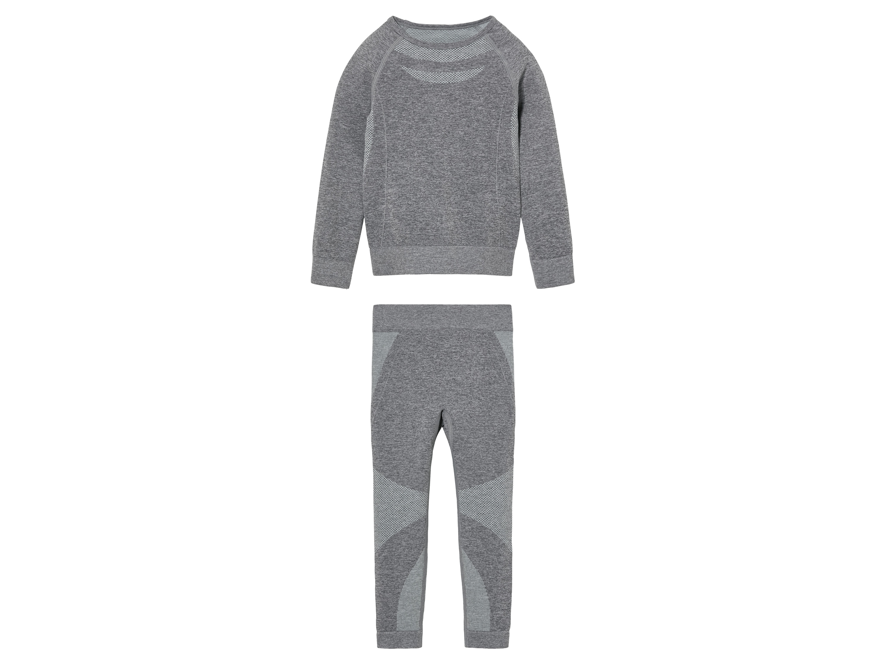 lupilu Bezszwowa bielizna funkcyjna dziecięca koszulka + spodnie 98/104, Szary