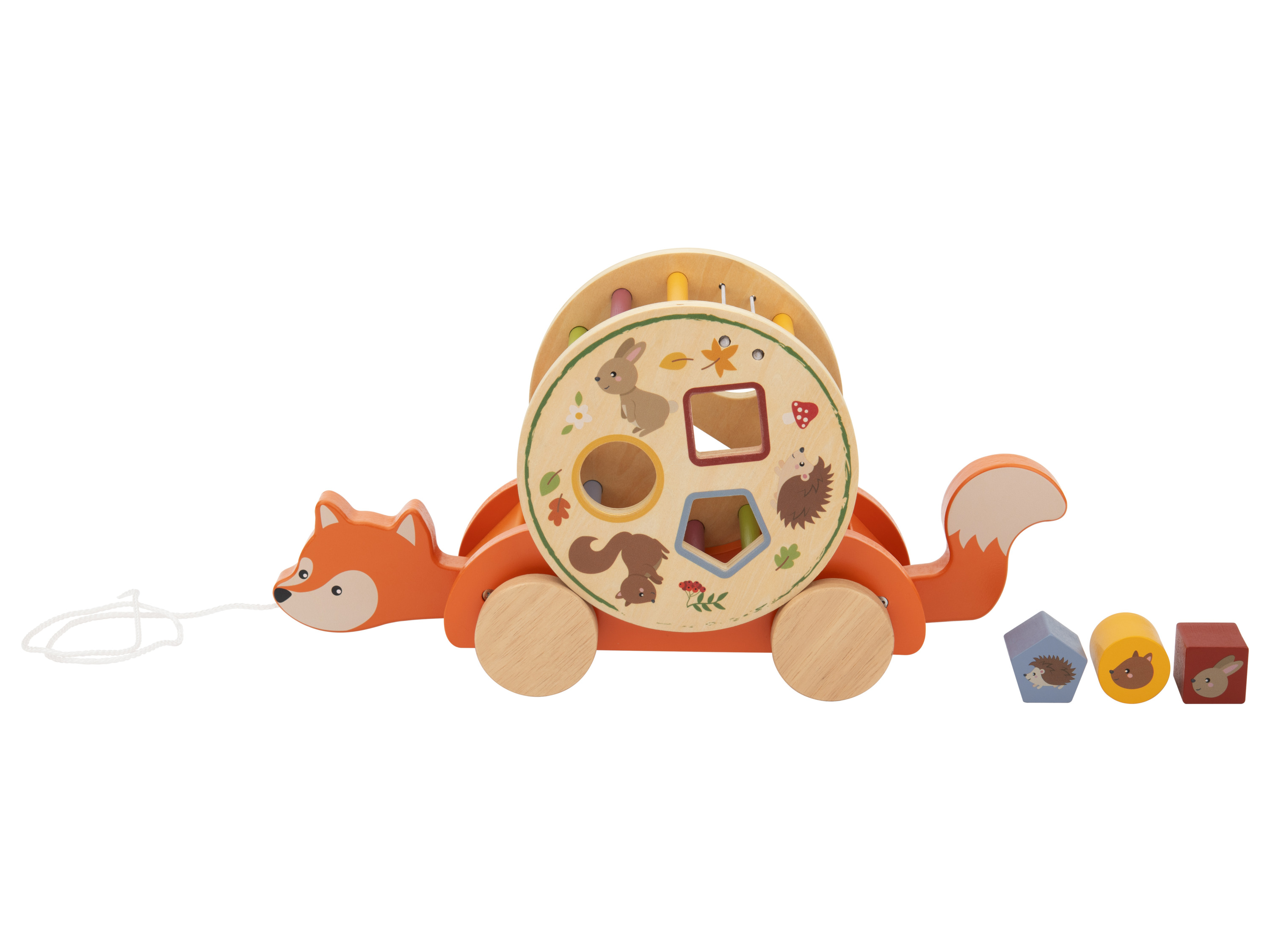 lupilu Drewniana zabawka edukacyjna motoryczna Rysowanie lisa