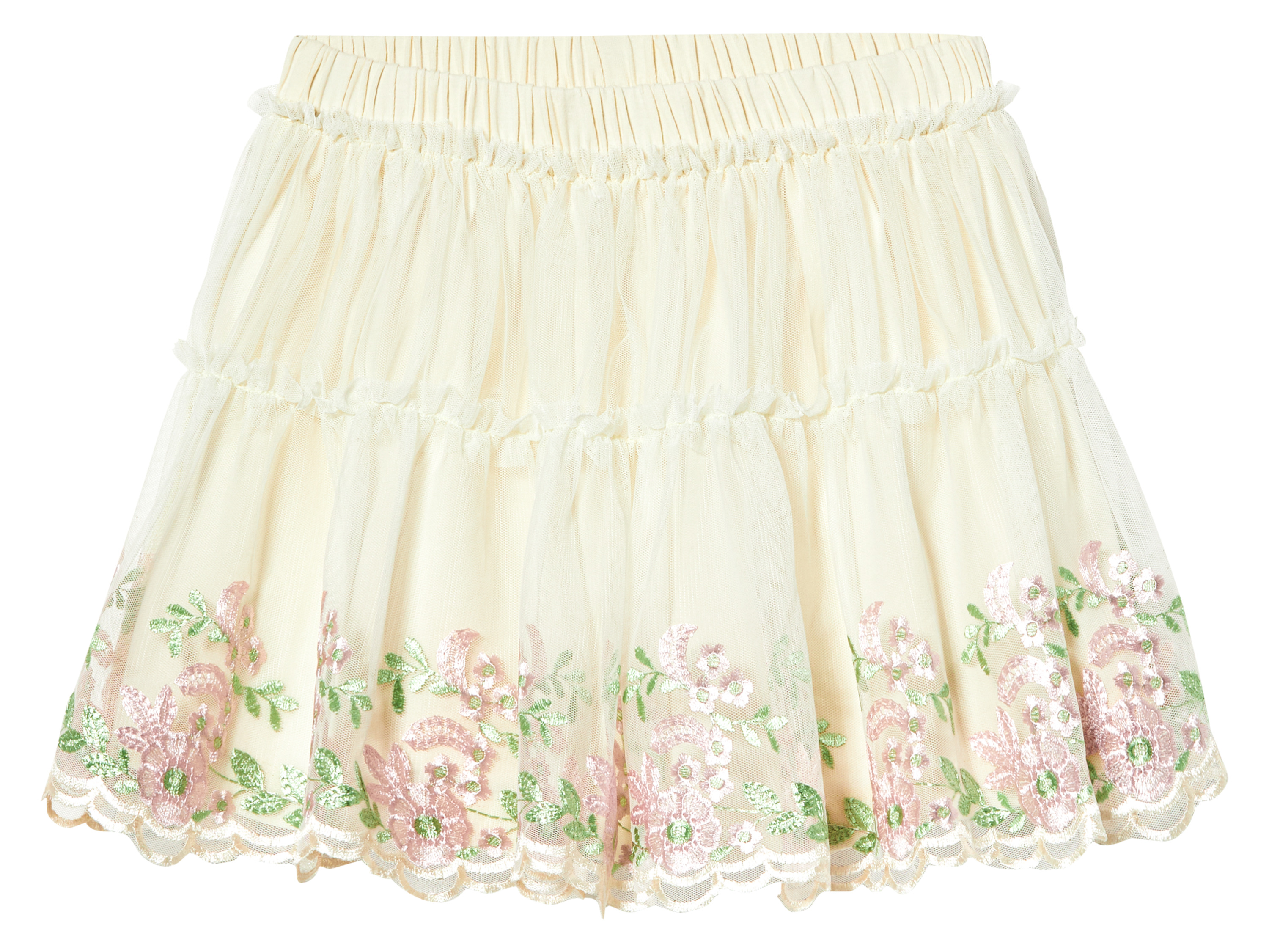 lupilu Spódniczka tiulowa dziewczęca Biały, 98/104