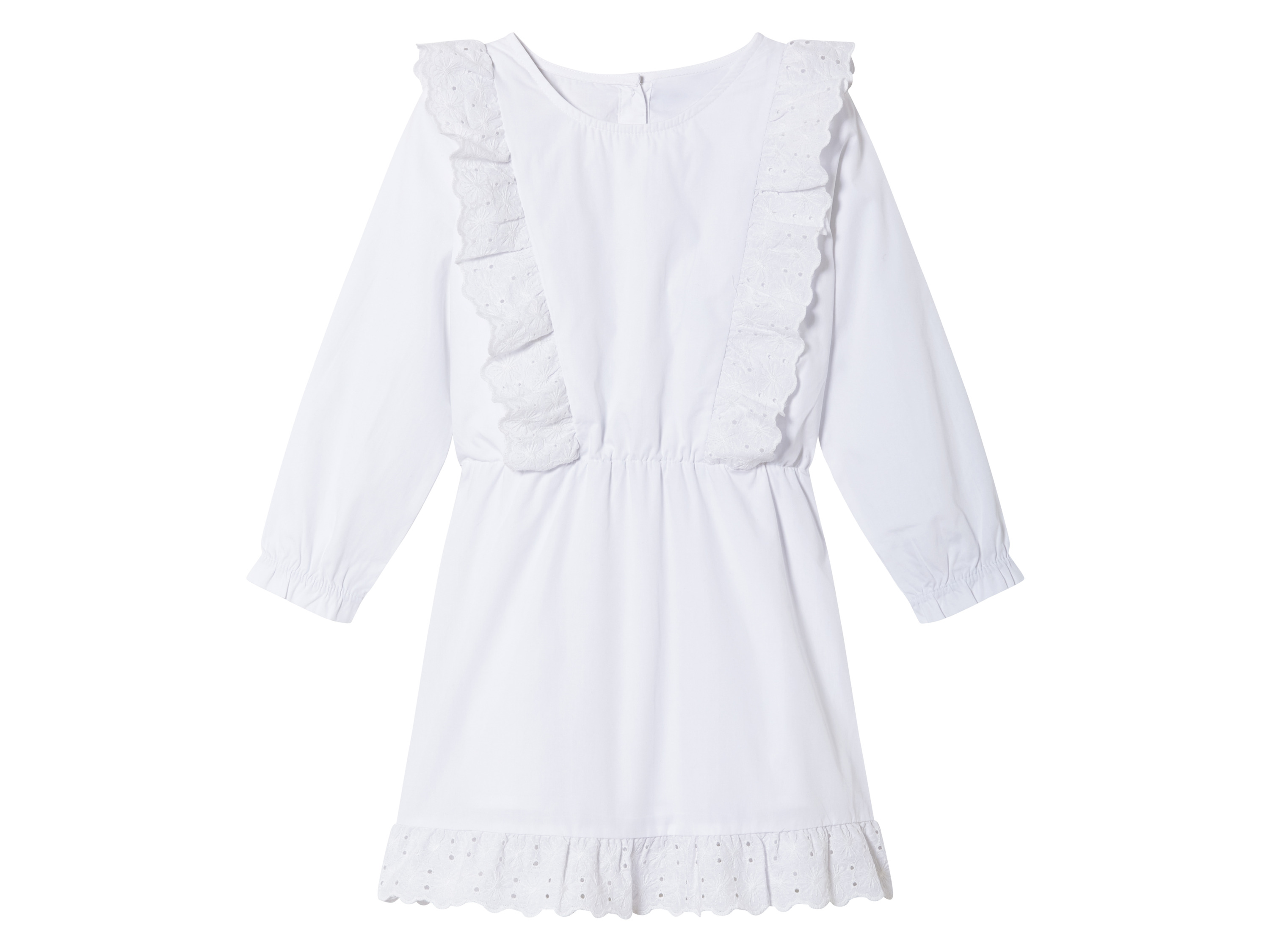 lupilu Sukienka dziewczęca z bawełny Biały, 110