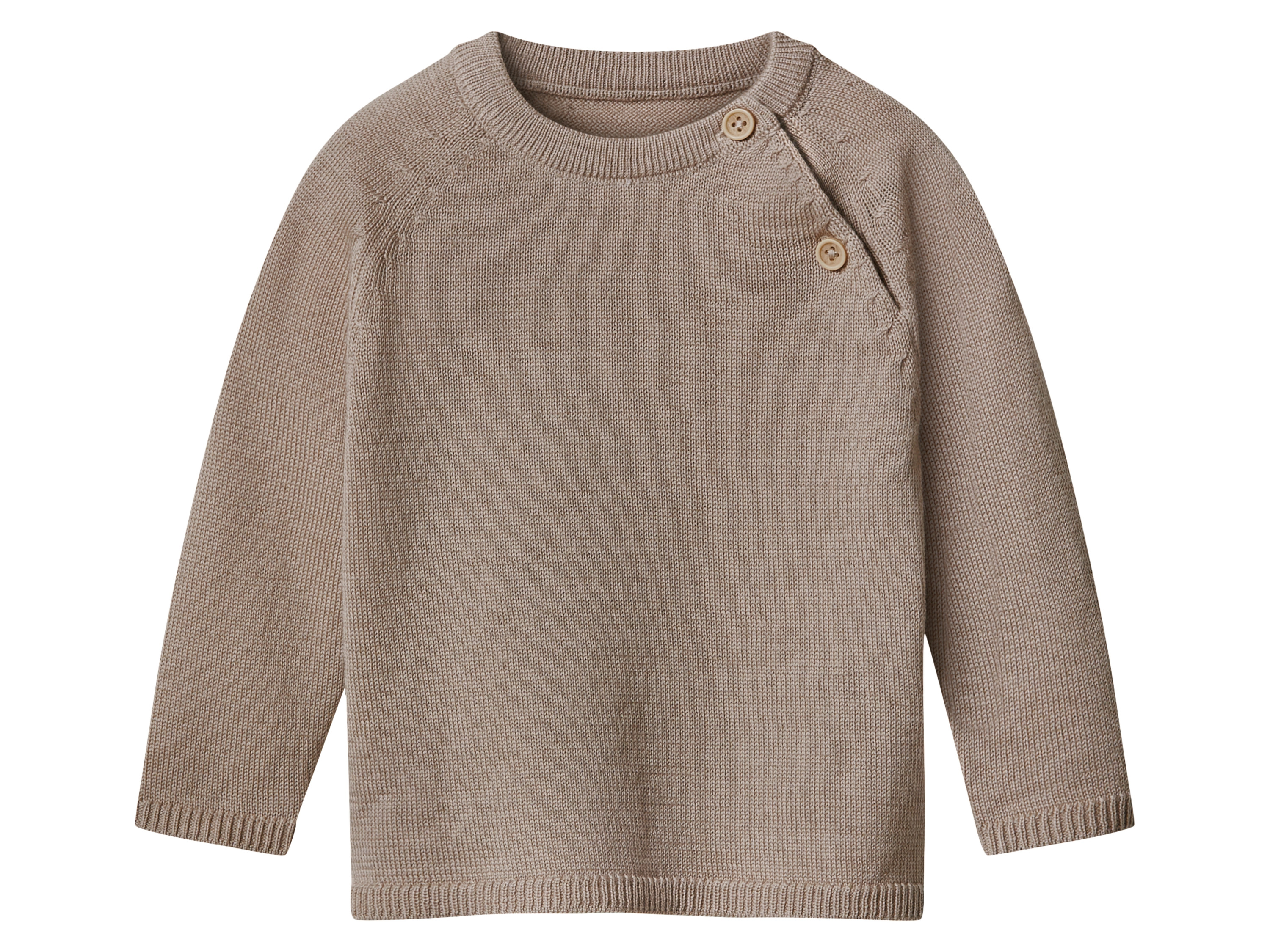 lupilu Sweter niemowlęcy premium z wełny merino Beżowy, 86/92