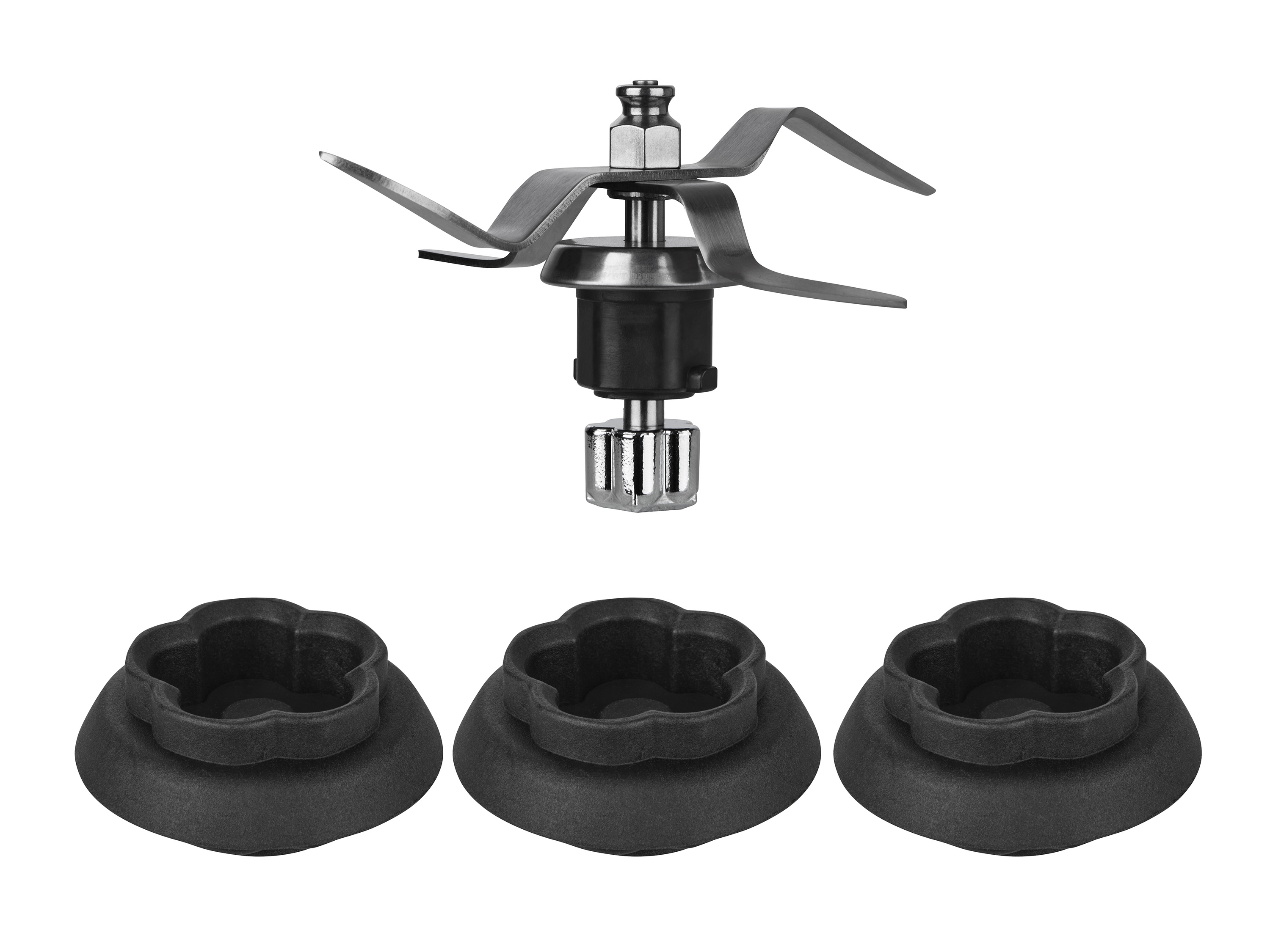 Silvercrest Kitchen Tools Zestaw akcesoriów do Termorobota MC nóż miksujący i 3 podstawki na noże