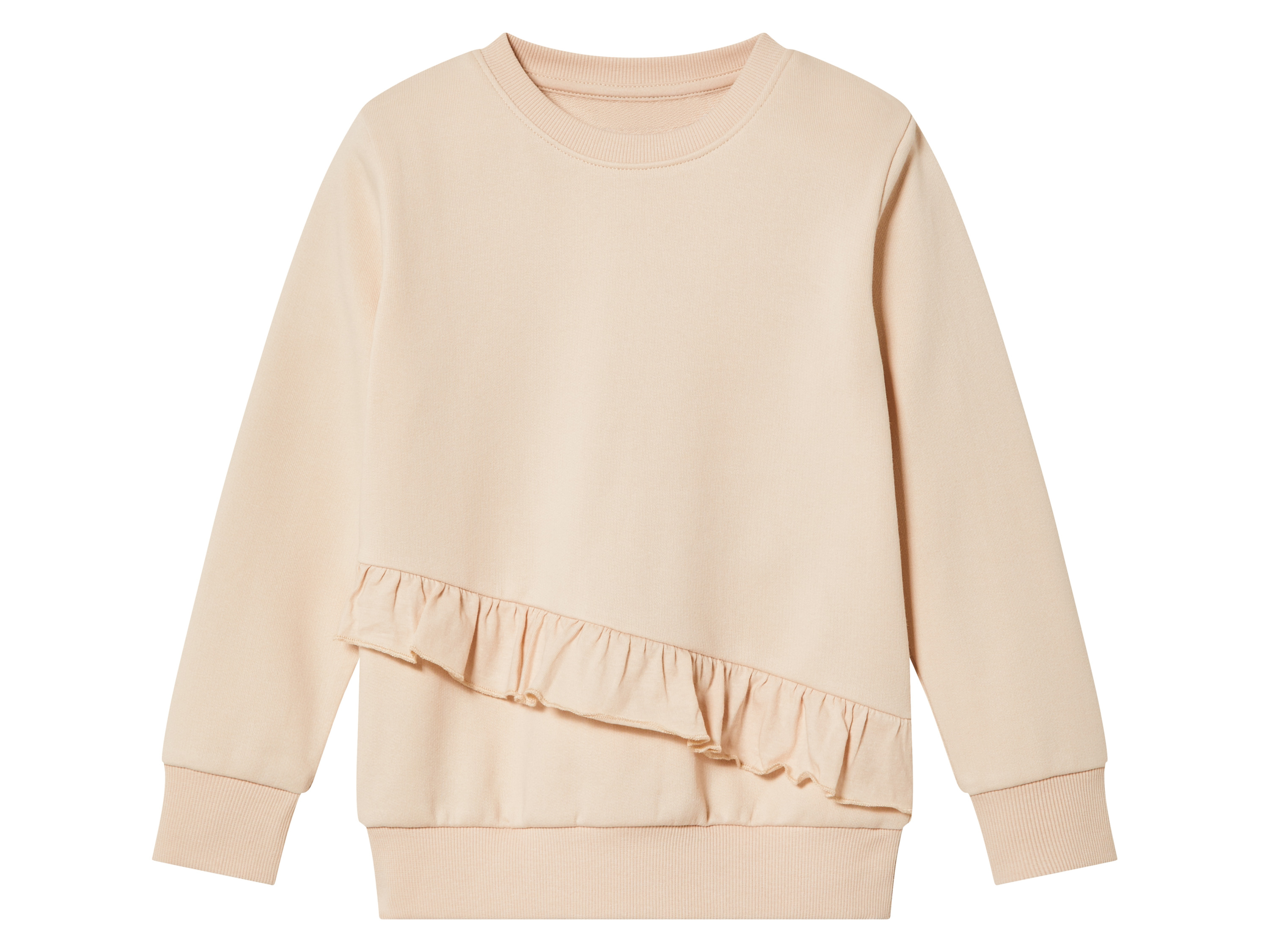 lupilu Bluza dziewczęca z falbankami 98/104, Beżowy