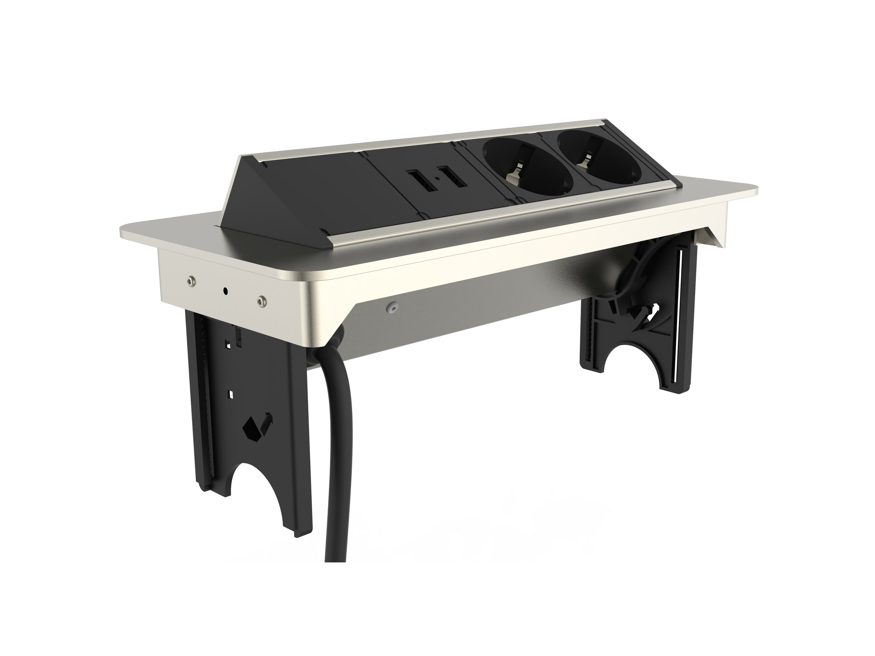 Schütte Listwa zasilająca do blatów roboczych, wpuszczana 2x 230V + 2x USB