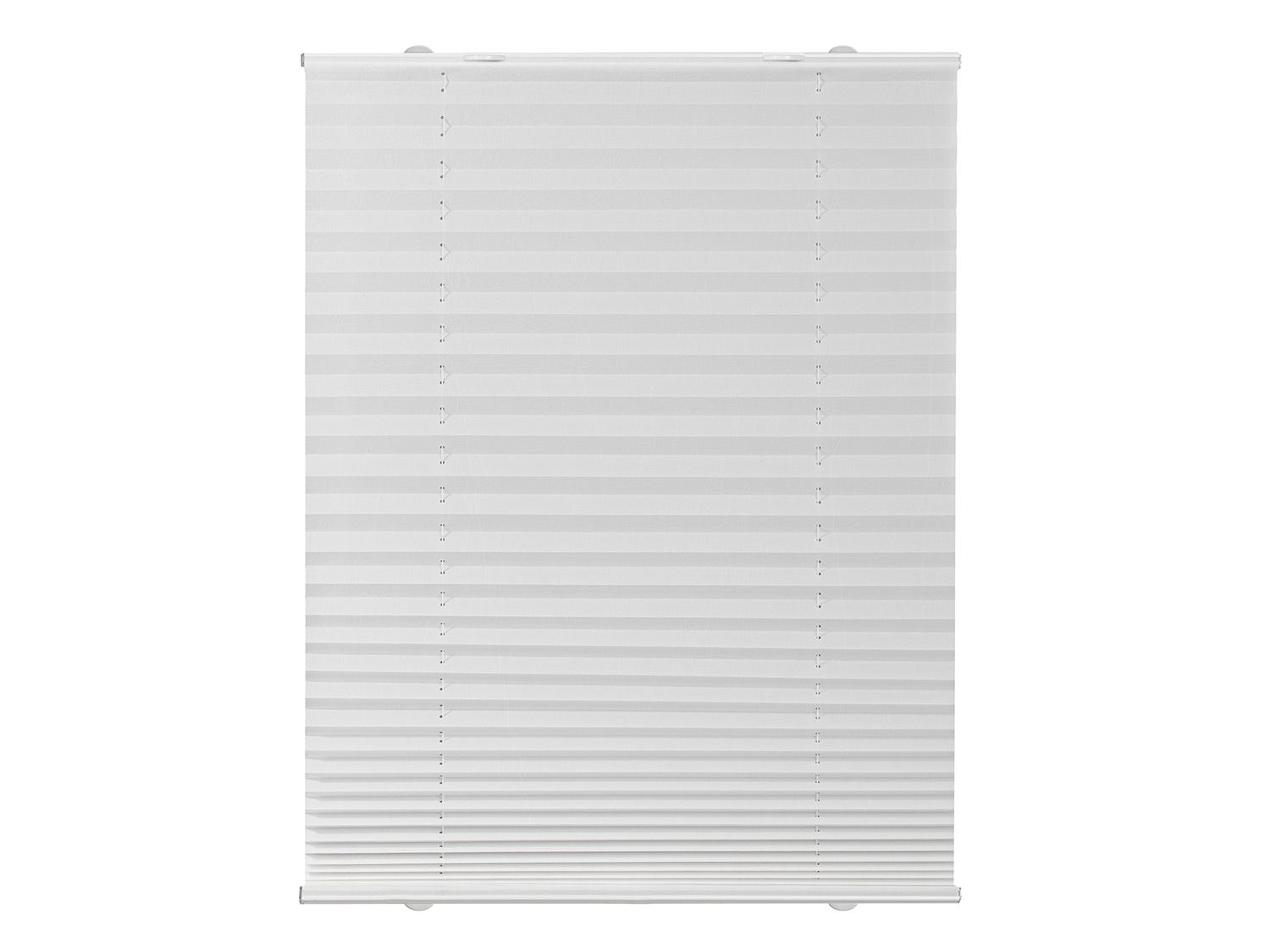 Lichtblick Plisowana roleta Haftfix, bez wiercenia, od 50 x 130 cm Biały, 50x130 cm