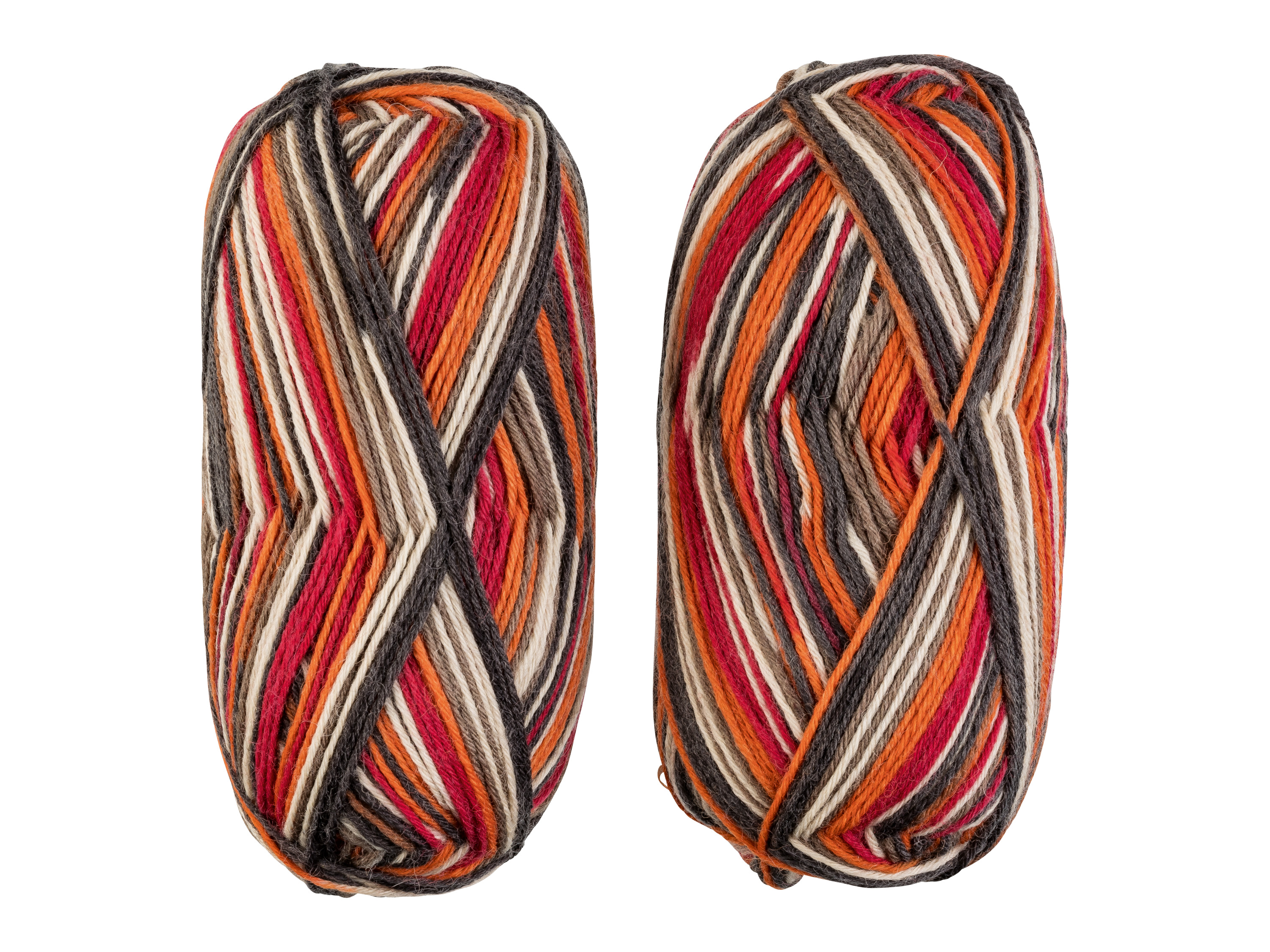 crelando 6-nitkowa włóczka skarpetkowa »Verena«. Pomarańczowy/ czerwony