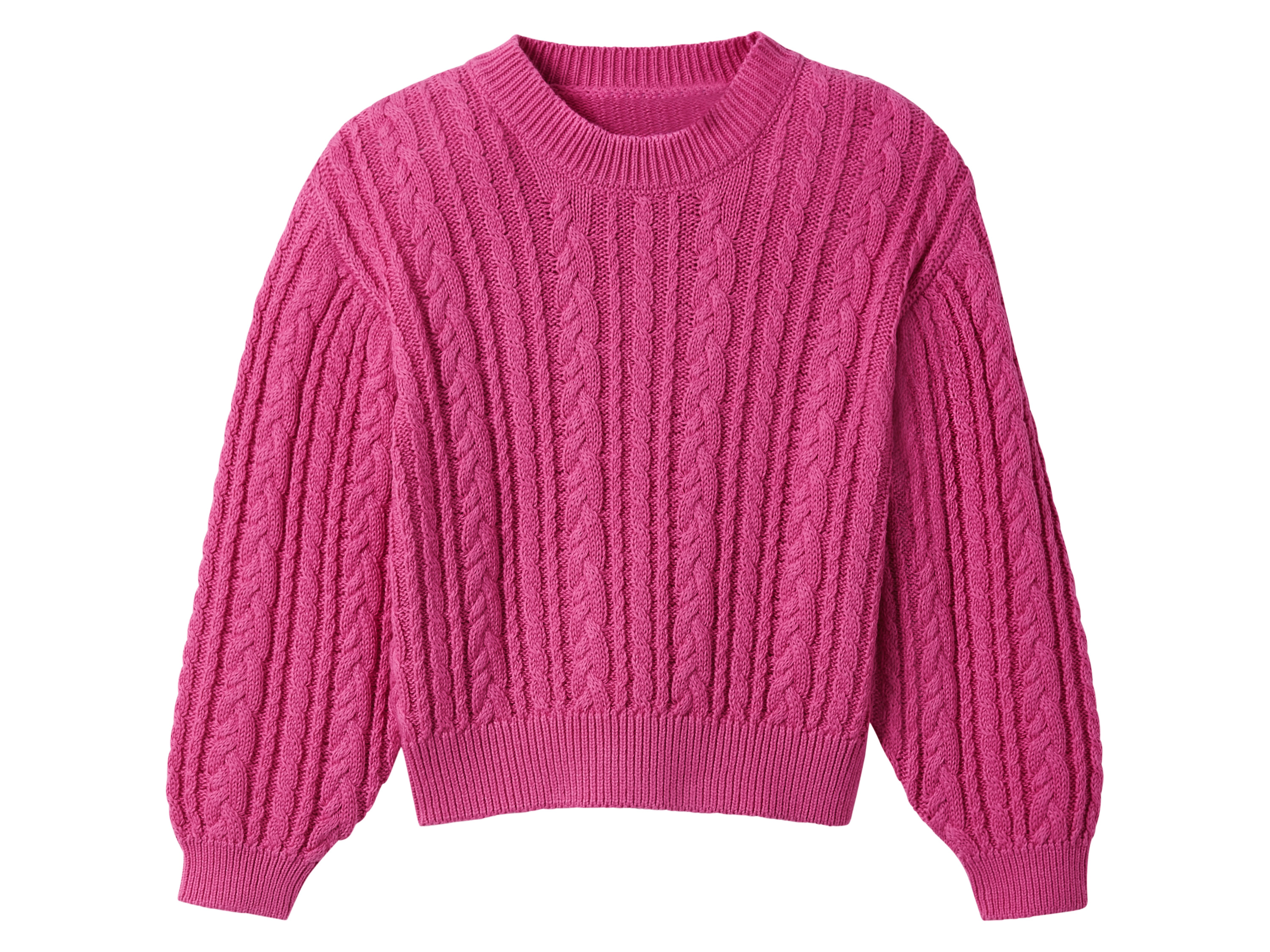 lupilu Sweter dziecięcy z bawełny Różowy, 98/104