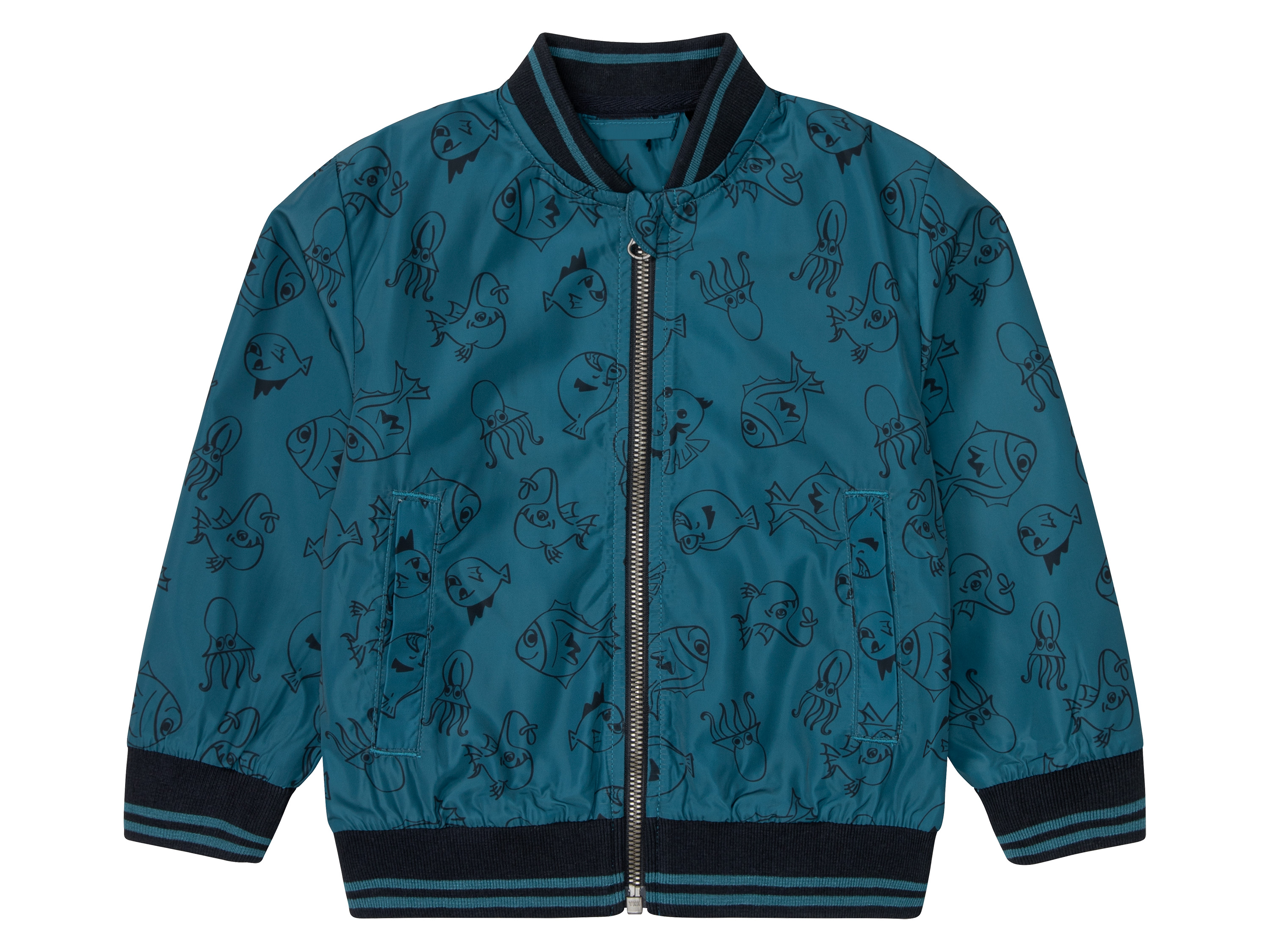 lupilu Kurtka pilotka dziecięca, ze ściągaczami 128, Niebieski