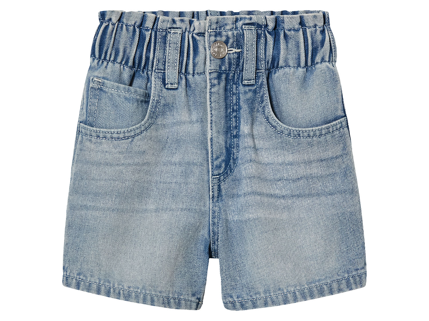 lupilu Spodenki dziecięce jeansowe z bawełny 110/116, Jasnoniebieski