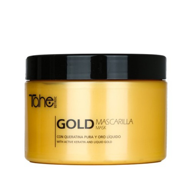 Tahe Botanic Gold Finishing Gold Mask – Maska z aktywną keratyną i płynnym złotem 300 ml