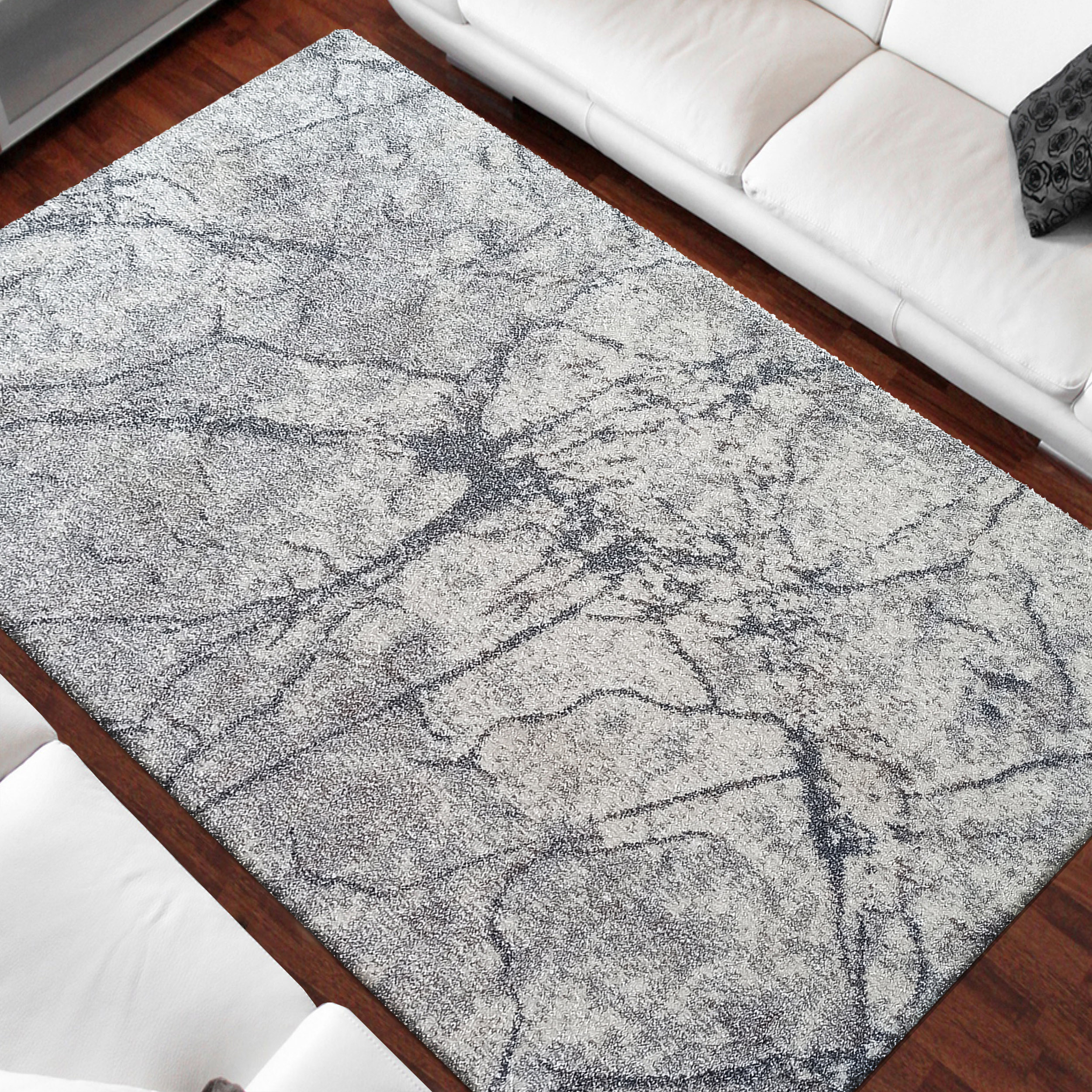 Dywan - 60 x 110 cm - Szary - Nowoczesny - Dywanopol