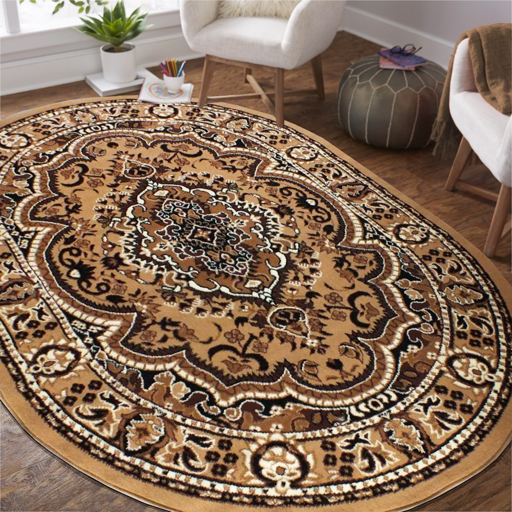 Dywan - 200 x 300 cm - Brązowy - Klasyczny - Dywanopol