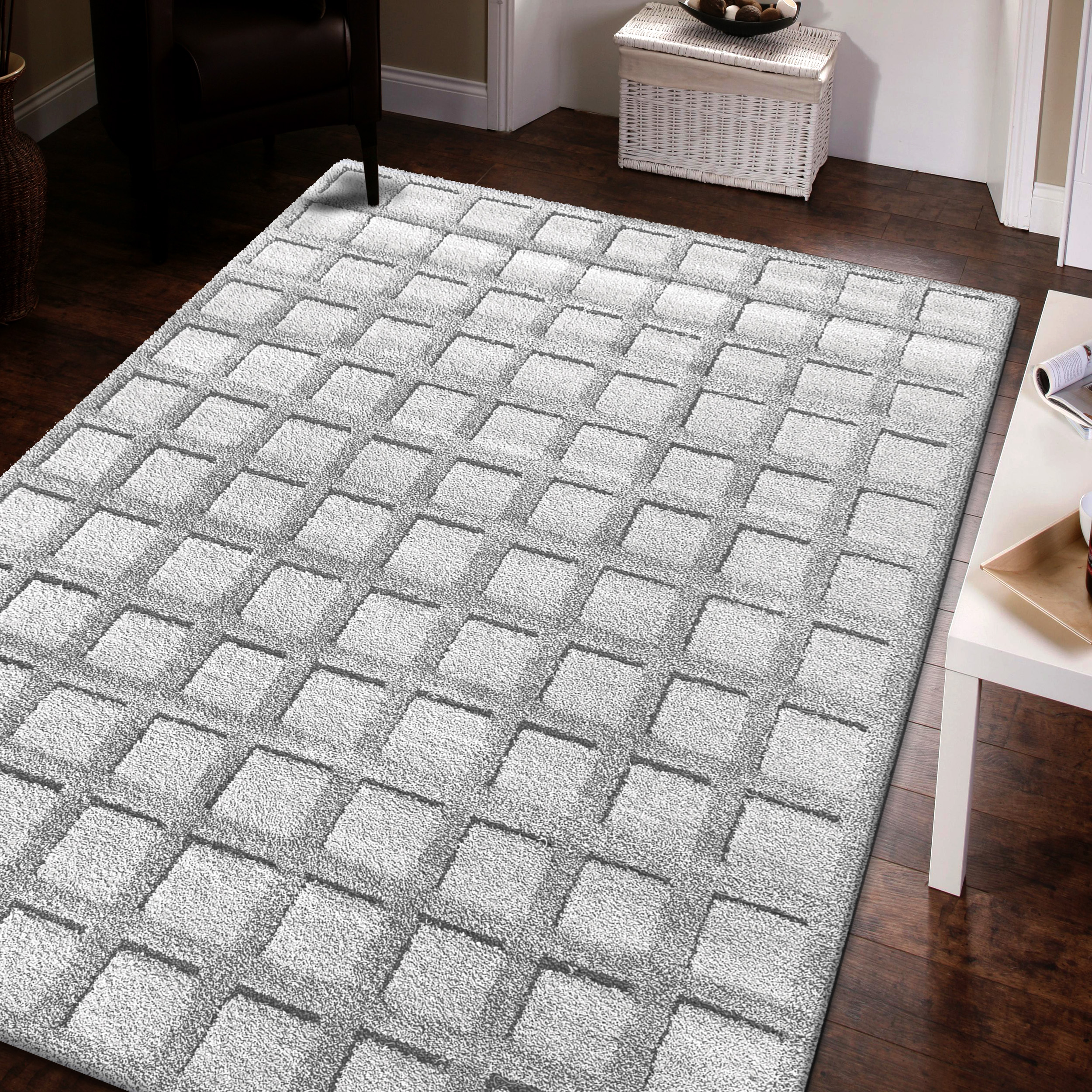 Dywan - 80 x 150 cm - Szary - Nowoczesny - Dywanopol