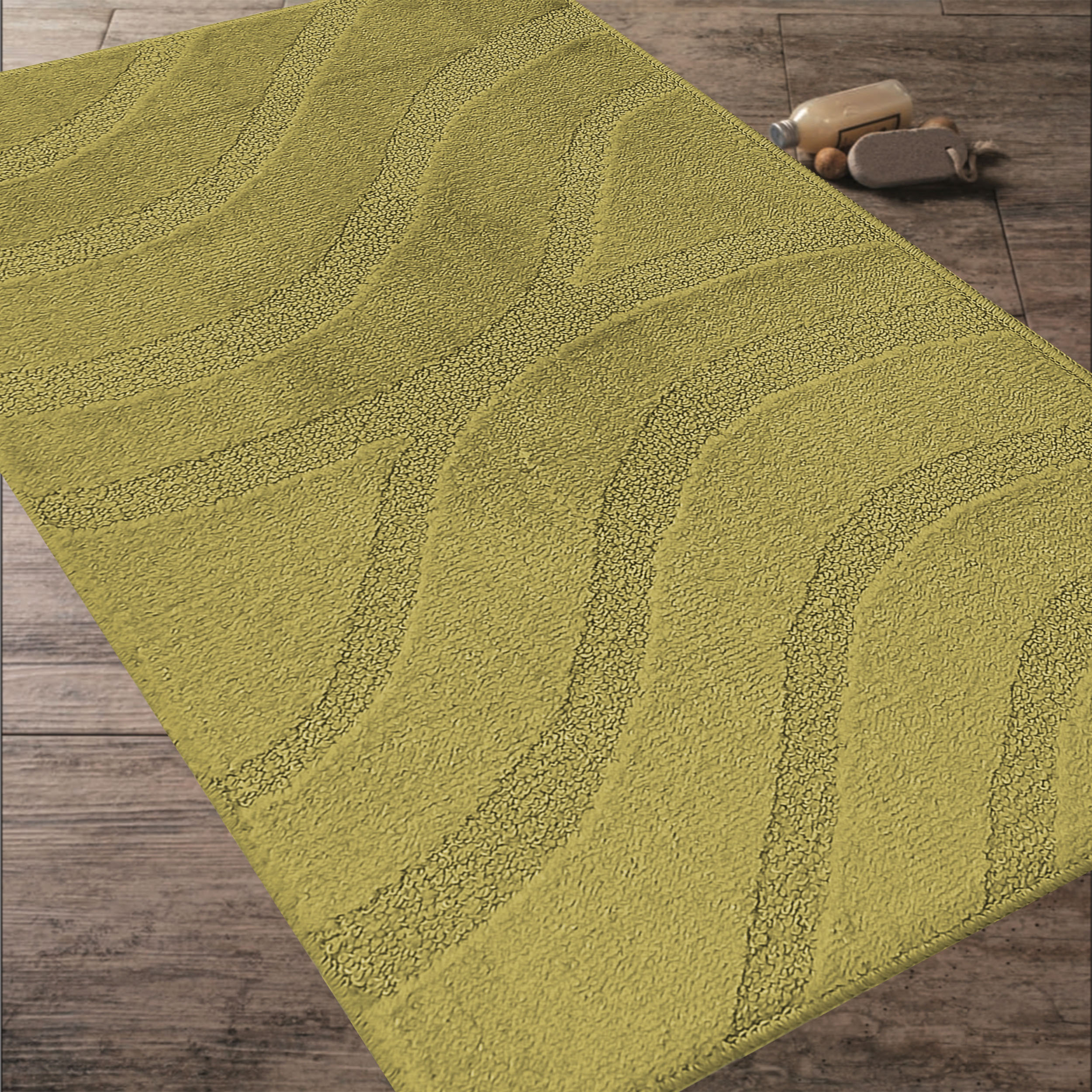 Komplet Dywaników Łazienkowych Montana Symphony - Khaki Pod WC Antypoślizgowy