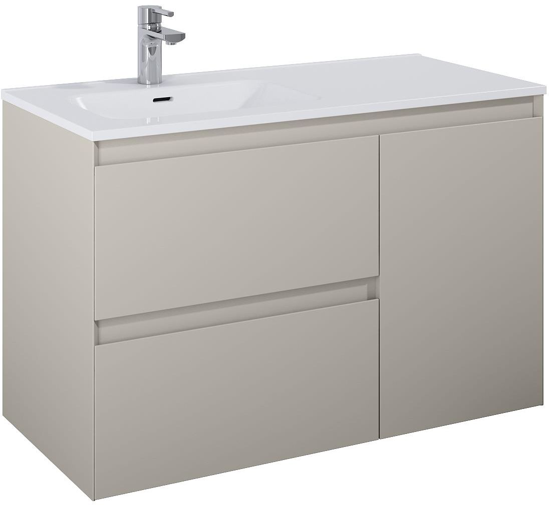 Darmowa Dostawa - Szafka 100x45.8x63.5 cm podumywalkowa wisząca beżowa Elita Split RE011006057020