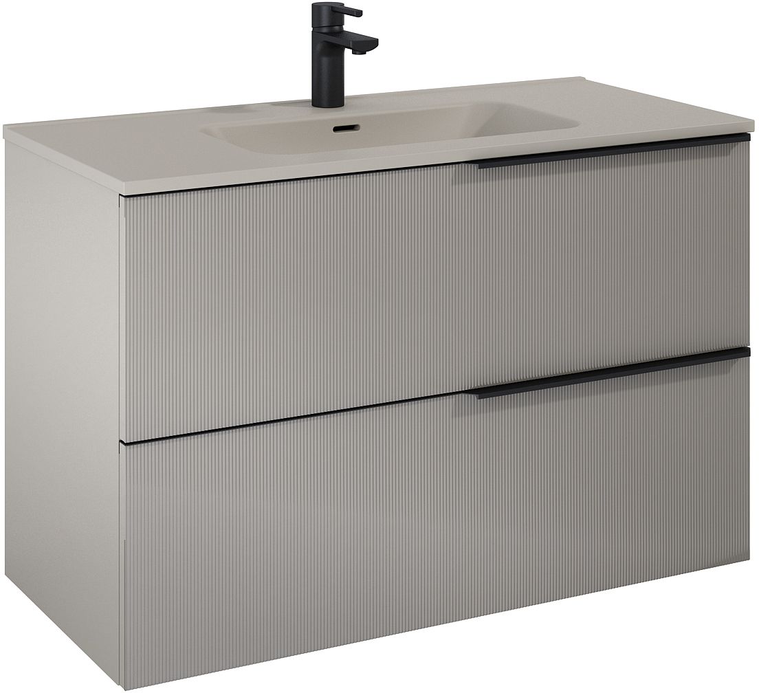 Darmowa Dostawa - Szafka 100x45.3x63.5 cm podumywalkowa wisząca beżowa Elita Soho RE011004047020