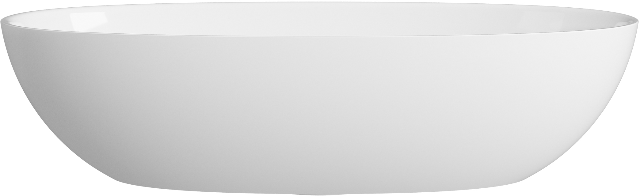 Darmowa Dostawa - Umywalka 60x36 cm owalna nablatowa biała Lavaberg Skinn 663130061003