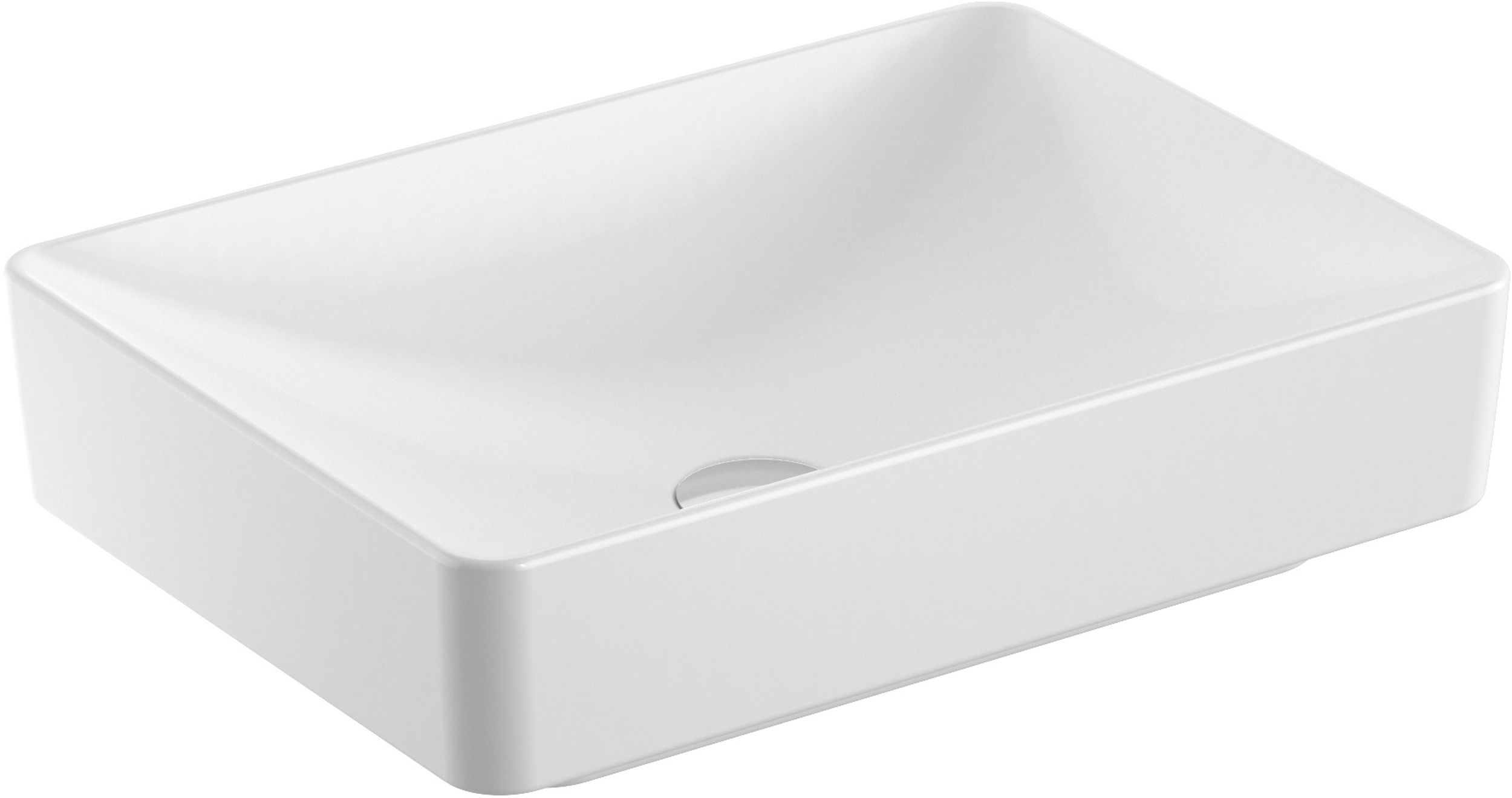 Darmowa Dostawa - Umywalka 55x40 cm prostokątna meblowa-nablatowa biała Geberit Variform 500779002