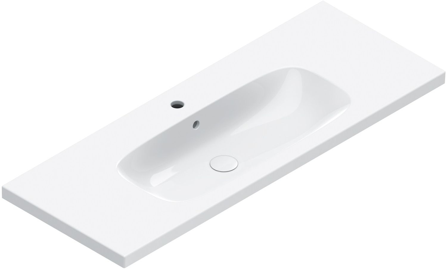 Darmowa Dostawa - Umywalka 120x46 cm prostokątna ścienna-meblowa biała Catalano Alvea 0621211001
