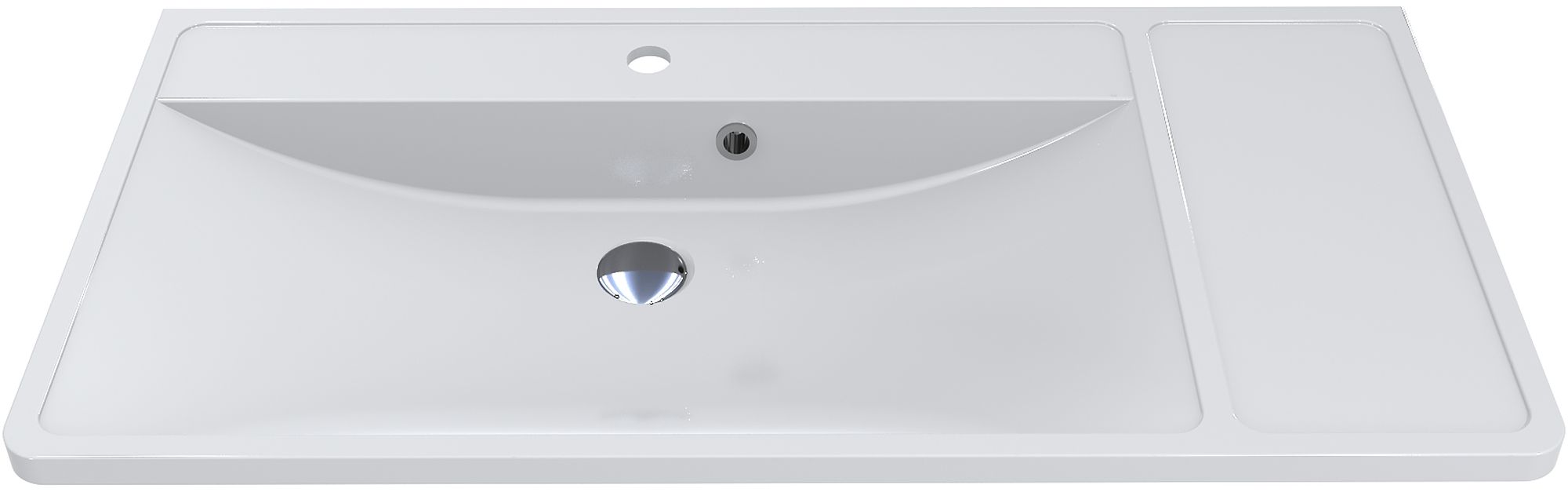 Darmowa Dostawa - Umywalka 100.1x48.1 cm prostokątna wpuszczana biała Miraggio Sacramento 0000234