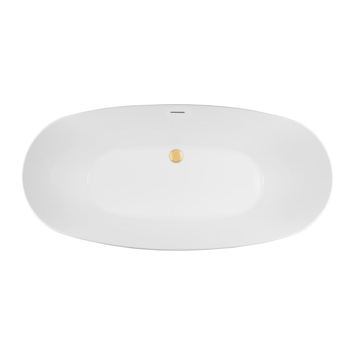 Darmowa Dostawa - Wanna wolnostojąca 170x80 cm owalna biała Oltens Ebba abset6831