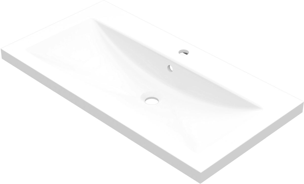 Darmowa Dostawa - Umywalka 60x47 cm prostokątna wpuszczana biała Vayer Crater 0600470113101XX