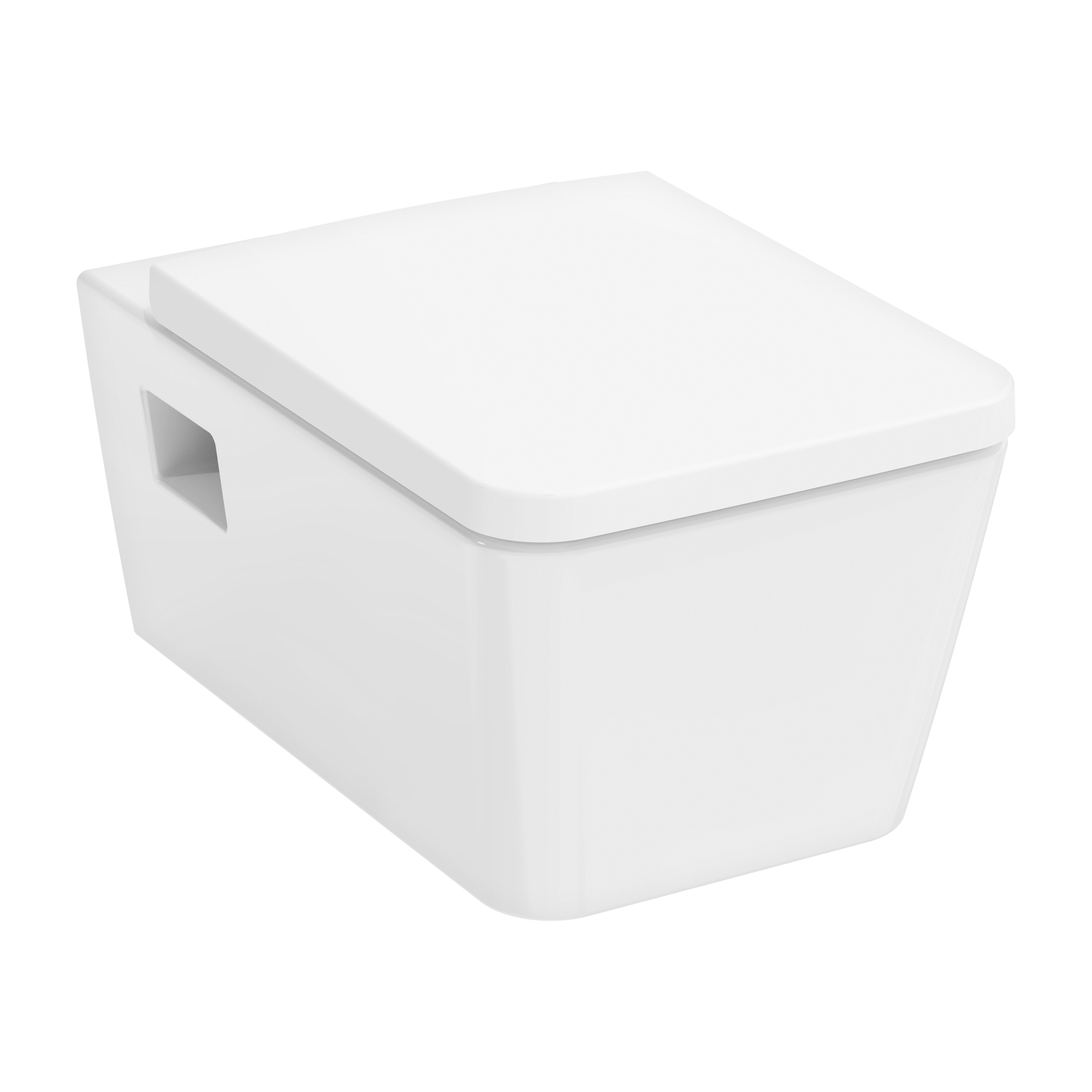 Darmowa Dostawa - Zestaw miska + deska wolnoopadająca wisząca bez kołnierza biały połysk Hansgrohe EluPura Original Q 60289450