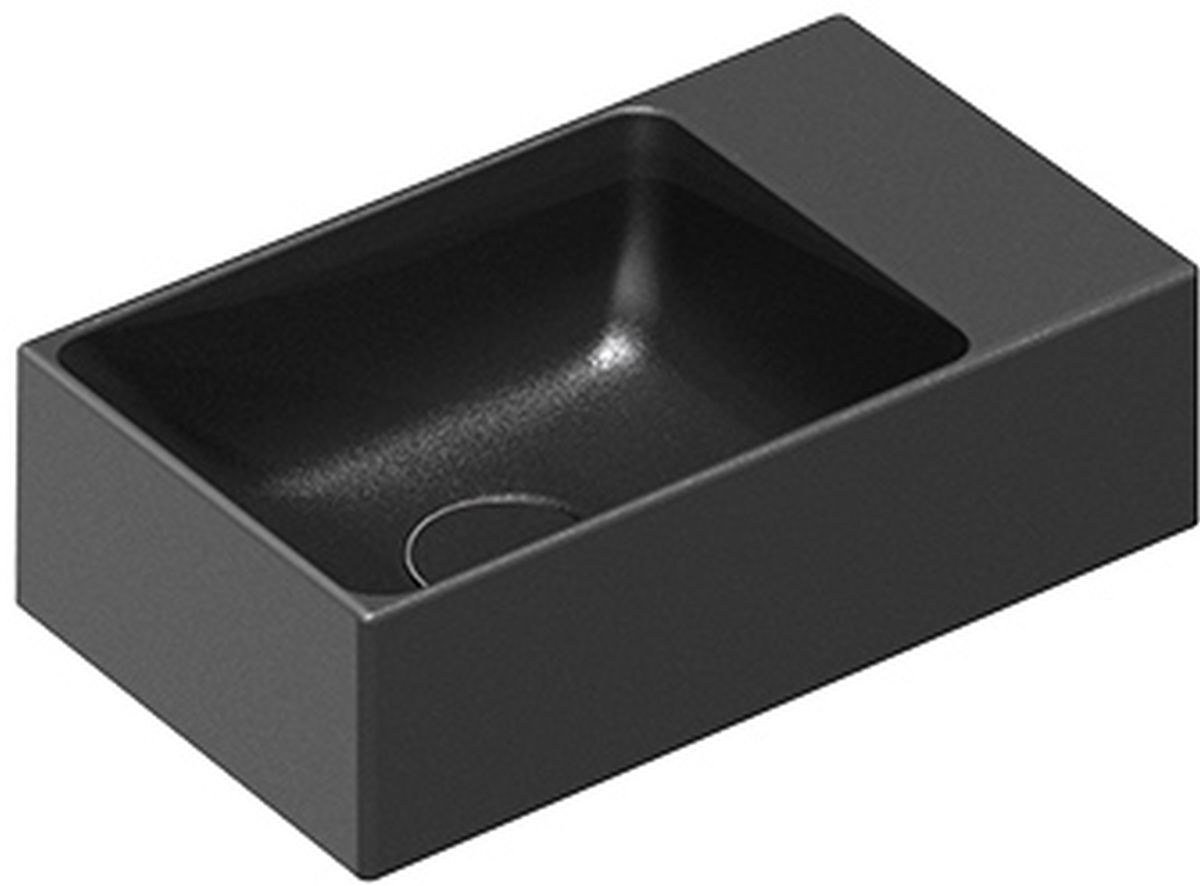 Darmowa Dostawa - Umywalka 40x23 cm prostokątna ścienna czarna Catalano Verso 0220410022