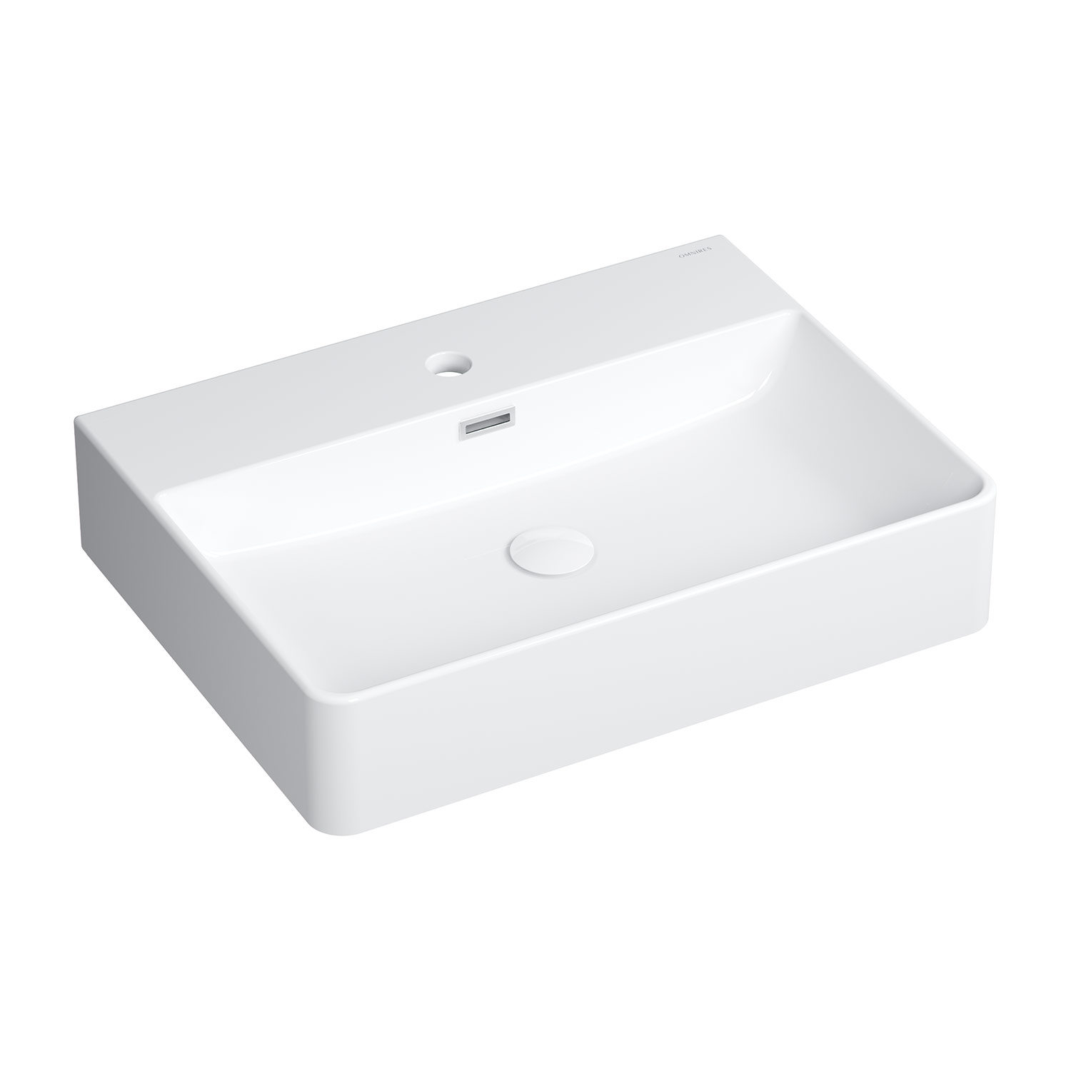 Darmowa Dostawa - Umywalka 60x43 cm prostokątna nablatowa biała Omnires Garland GARLAND600BP