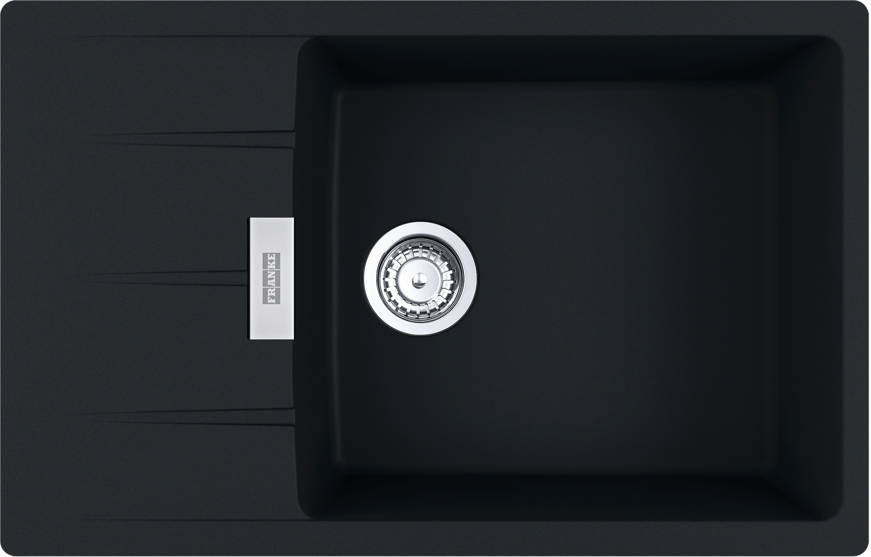 Darmowa Dostawa - Zlewozmywak granitowy 78x50 cm czarny Franke Centro 1140687323