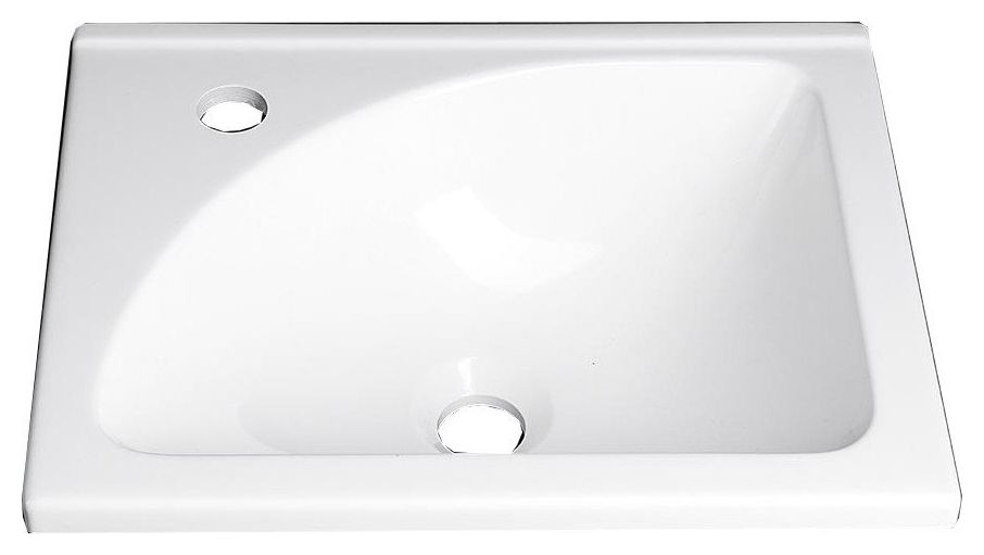 Darmowa Dostawa - Umywalka 40.8x32.3 cm prostokątna meblowa biała Aqualine LM408