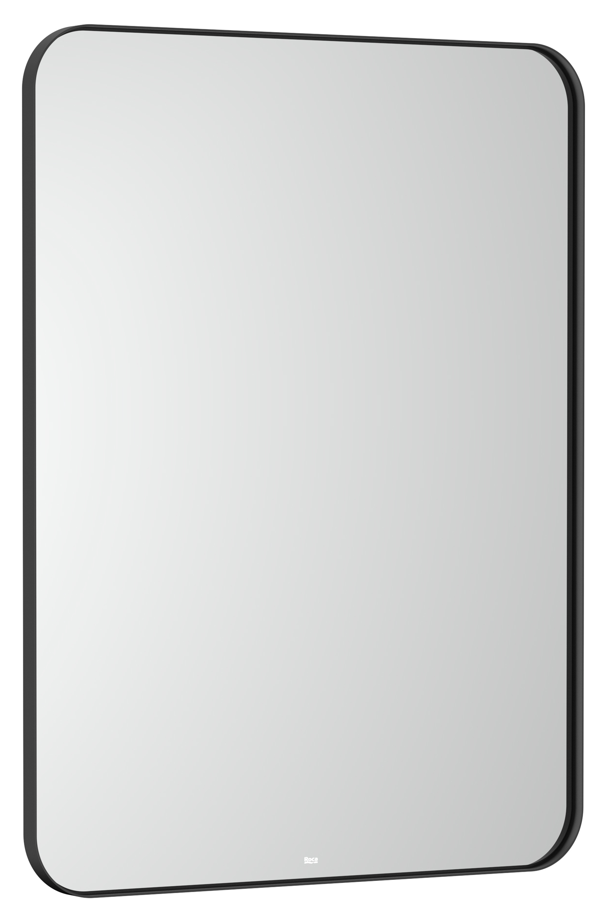 Darmowa Dostawa - Lustro 60x80 cm prostokątne z oświetleniem czarny Roca Luna A812421000
