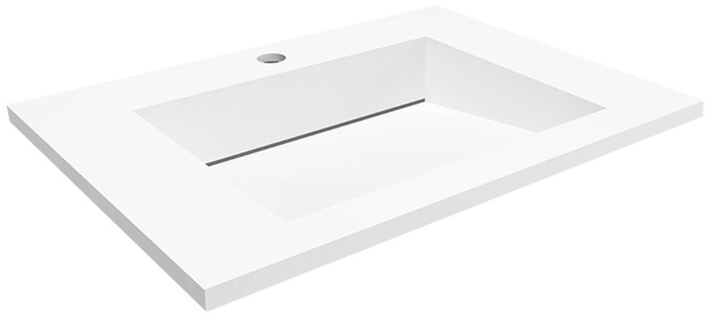 Darmowa Dostawa - Umywalka 60x45 cm prostokątna wpuszczana biała Cristalstone Linea Ideal U600MCOLCCR